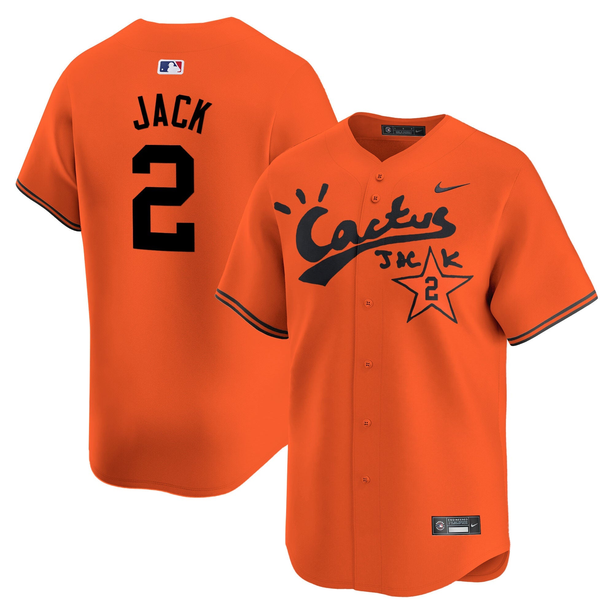Men’s Houston Cactus Jack Vapor Premier Limited Jersey V2 – Stitched