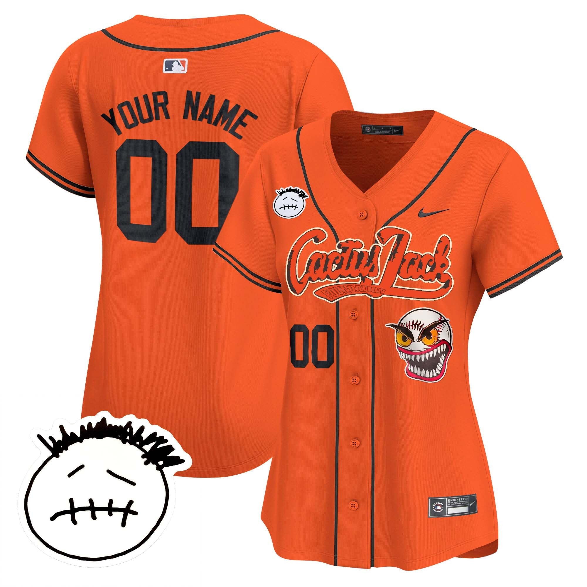 Houston Cactus Jack Patch Vapor Premier Limited Custom Jersey V3 – Stitched