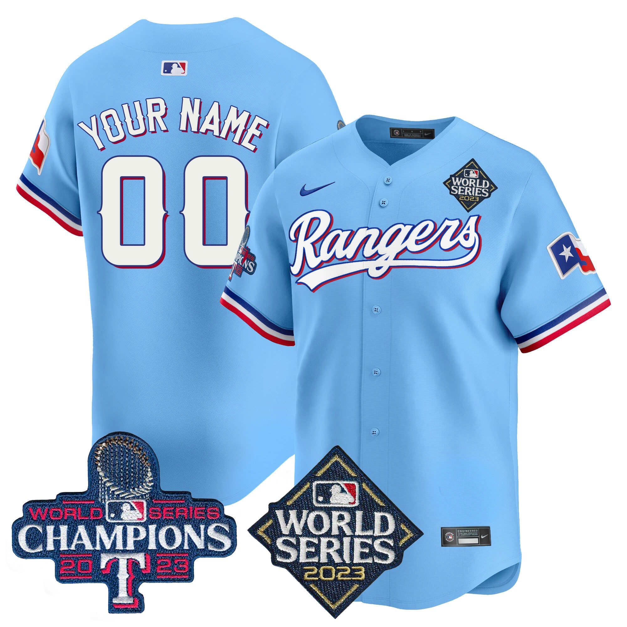 Texas World Series Champions Vapor Premier Limited Custom Jersey V4