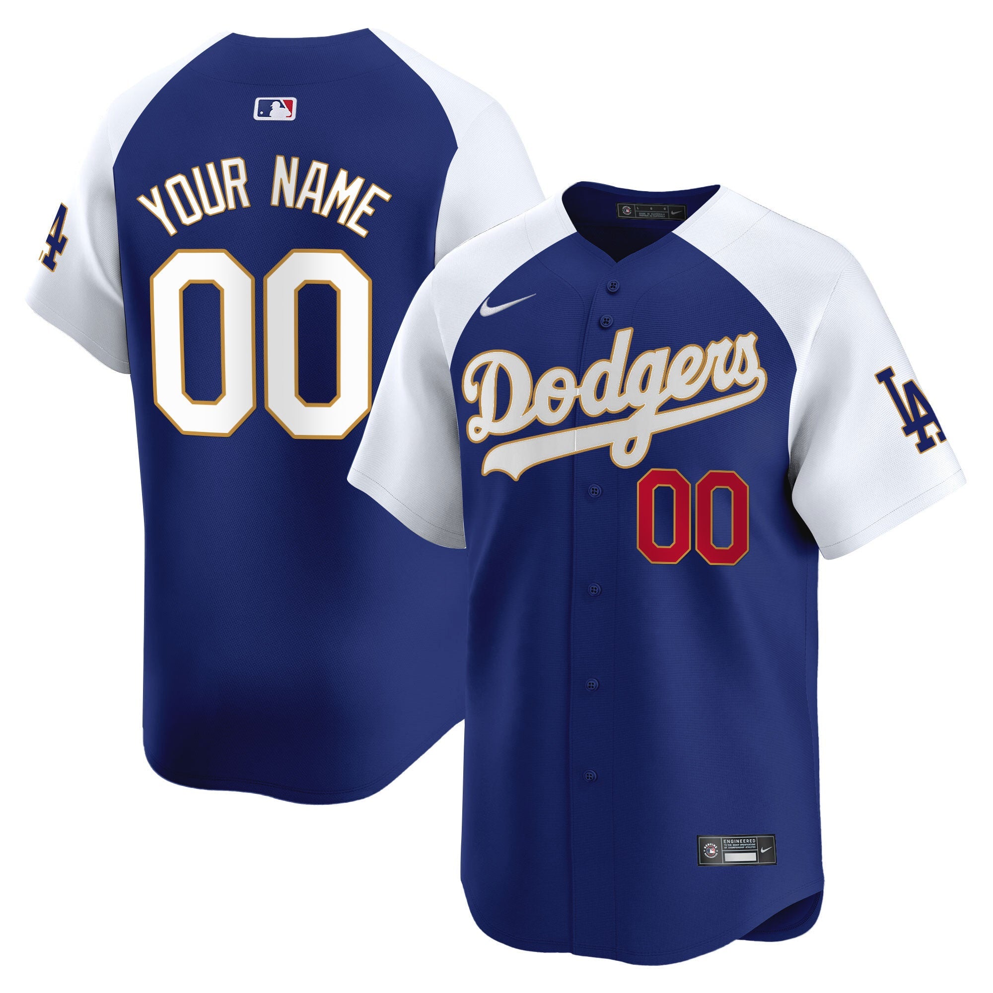 Los Angeles Gold Trim Vapor Premier Limited Custom Jersey