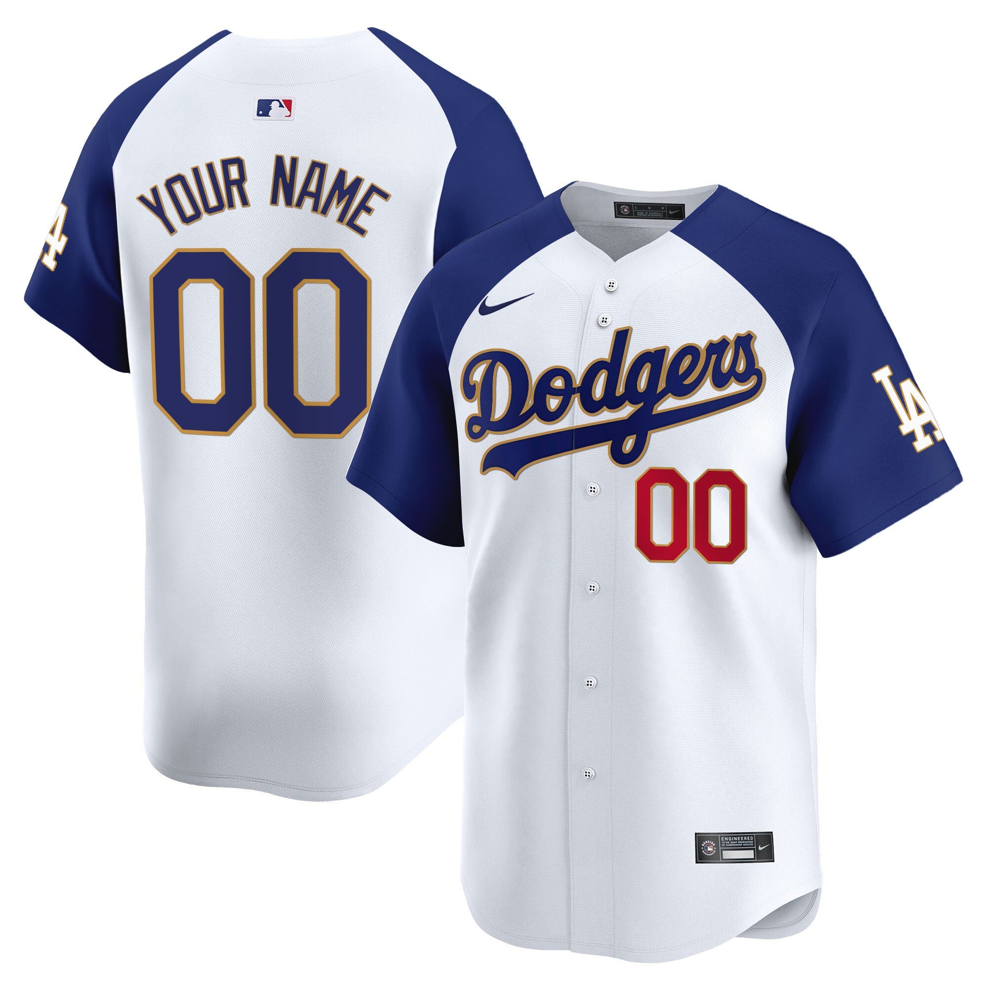 Los Angeles Gold Trim Vapor Premier Limited Custom Jersey