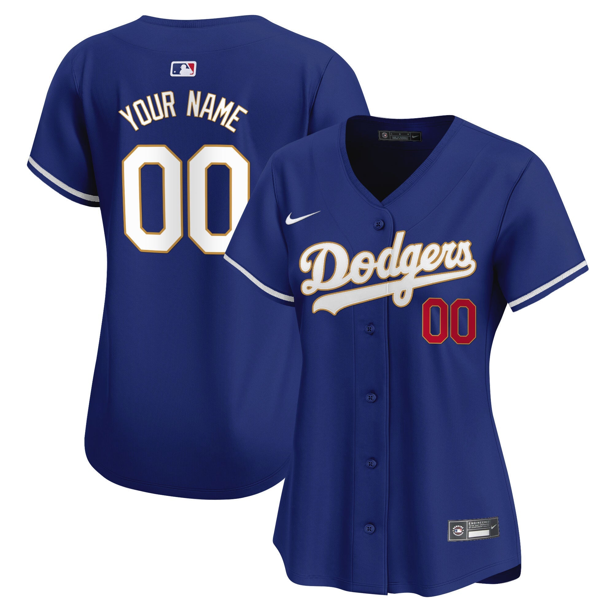 Los Angeles Gold Trim Vapor Premier Limited Custom Jersey