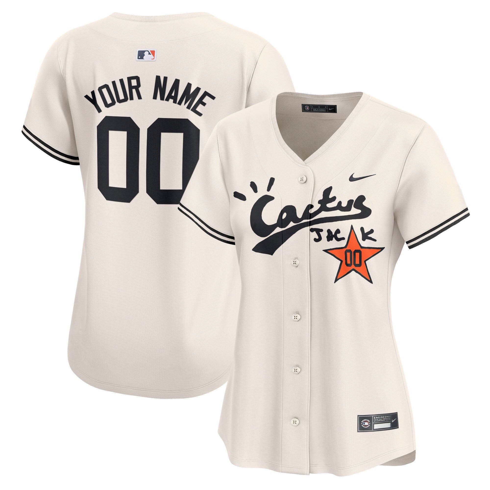 Houston Cactus Jack Vapor Premier Limited Custom Jersey V2 – Stitched