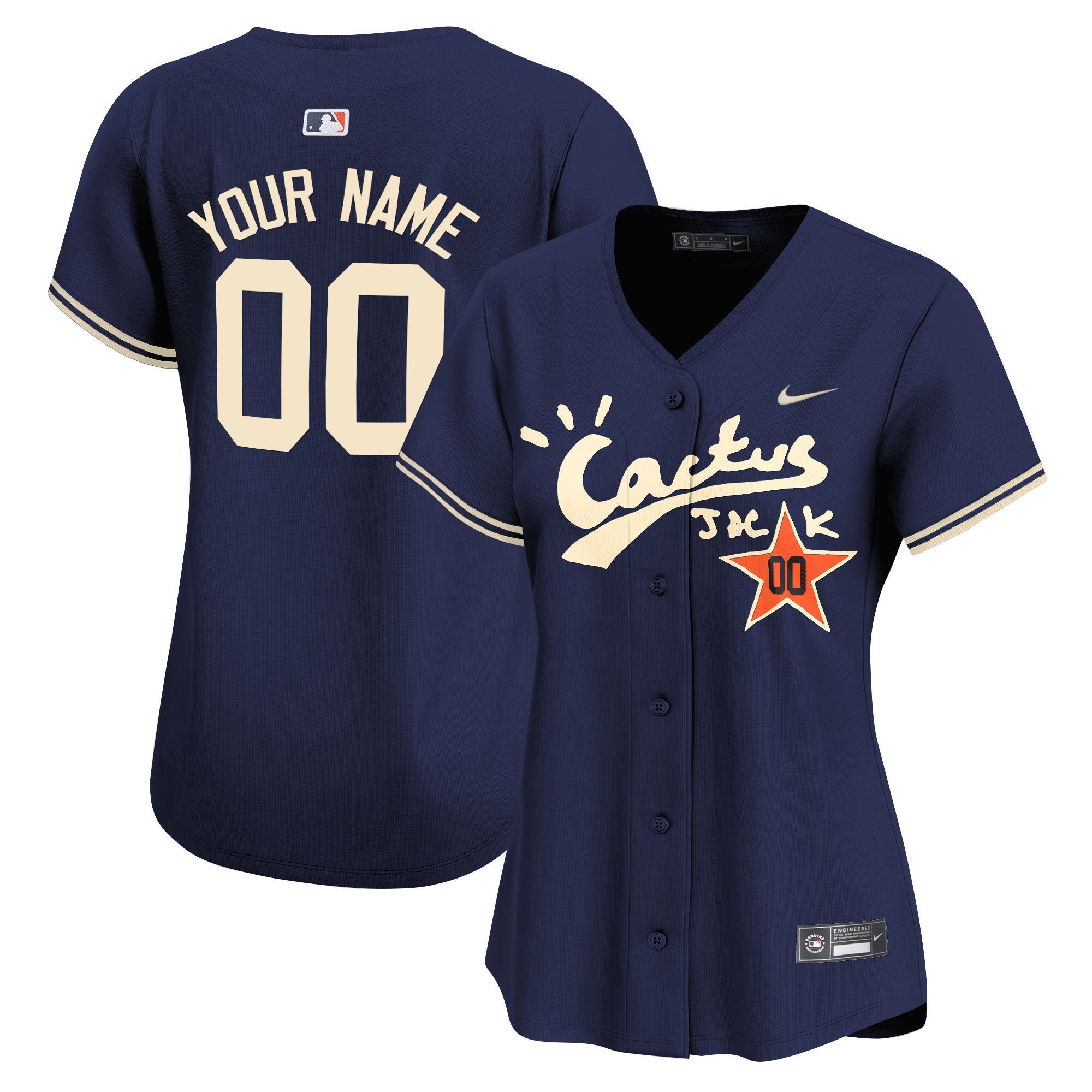 Houston Cactus Jack Vapor Premier Limited Custom Jersey V2 – Stitched