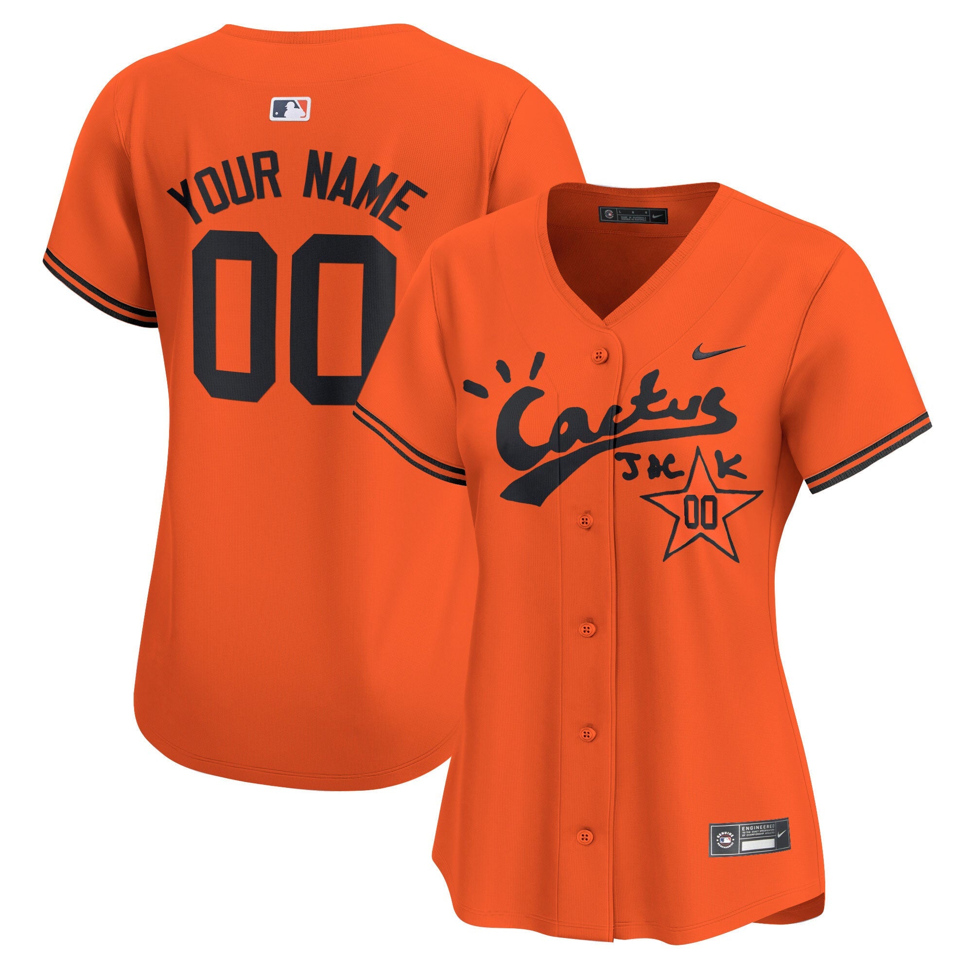 Houston Cactus Jack Vapor Premier Limited Custom Jersey V2 – Stitched
