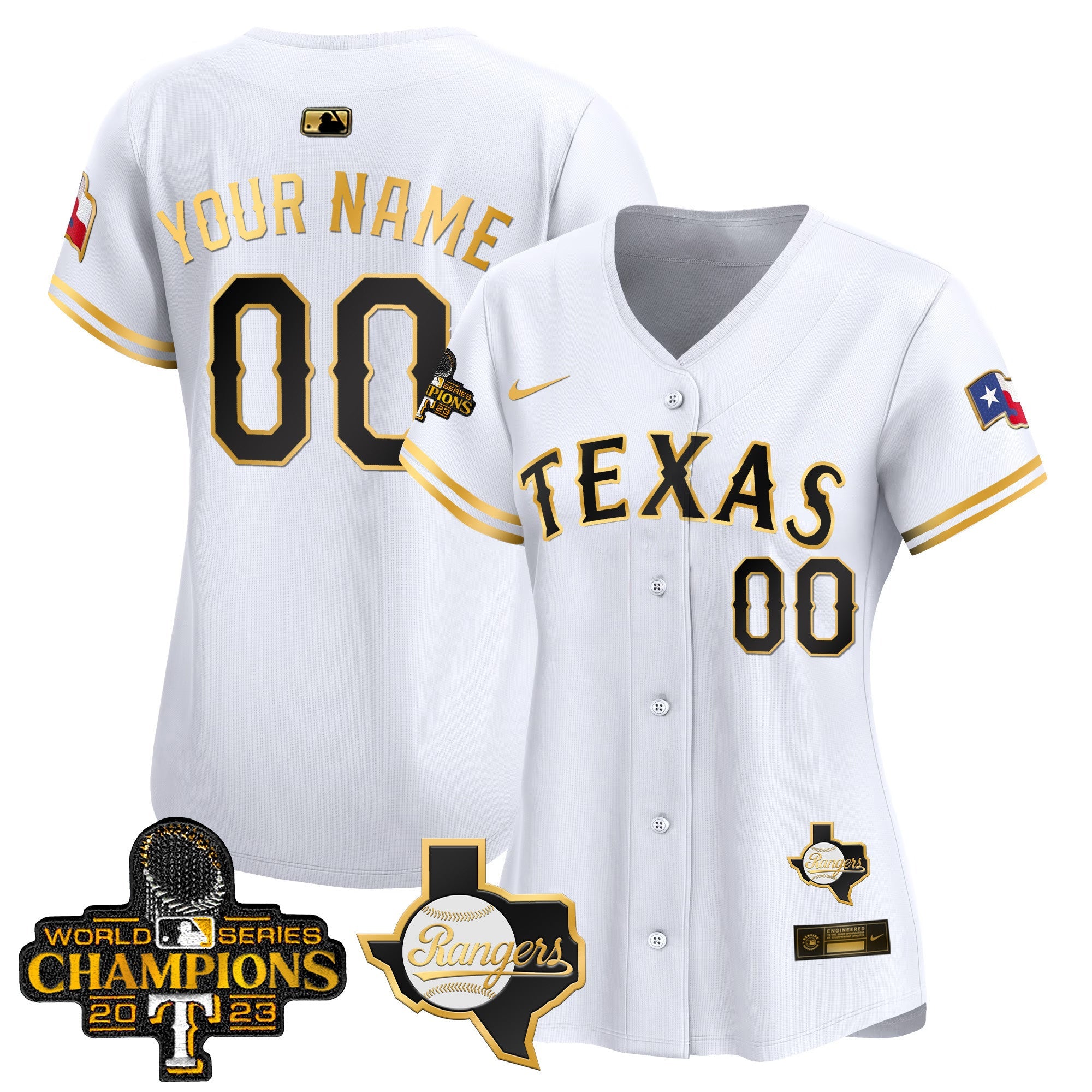 Texas World Series Champions Vapor Premier Elite Custom Jersey V2