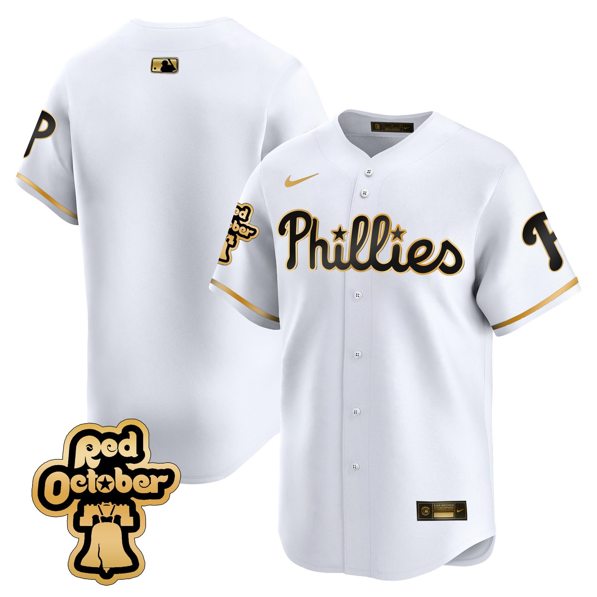 Men’s Red Octorber Patch Vapor Premier Limited Jersey