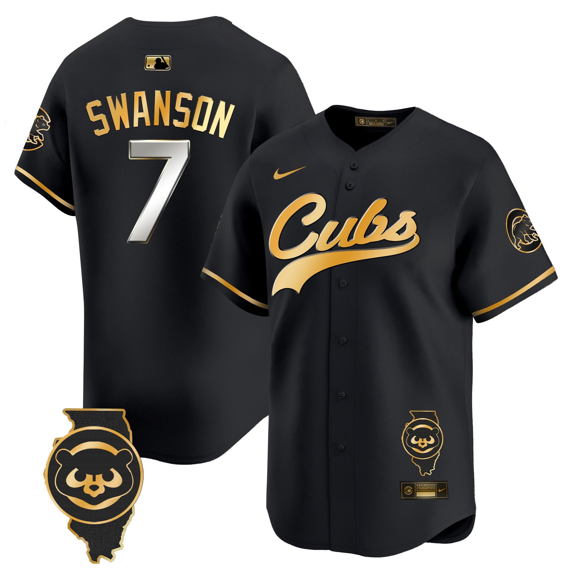 Men’s Chicago Illinois Patch Vapor Premier Limited Jersey