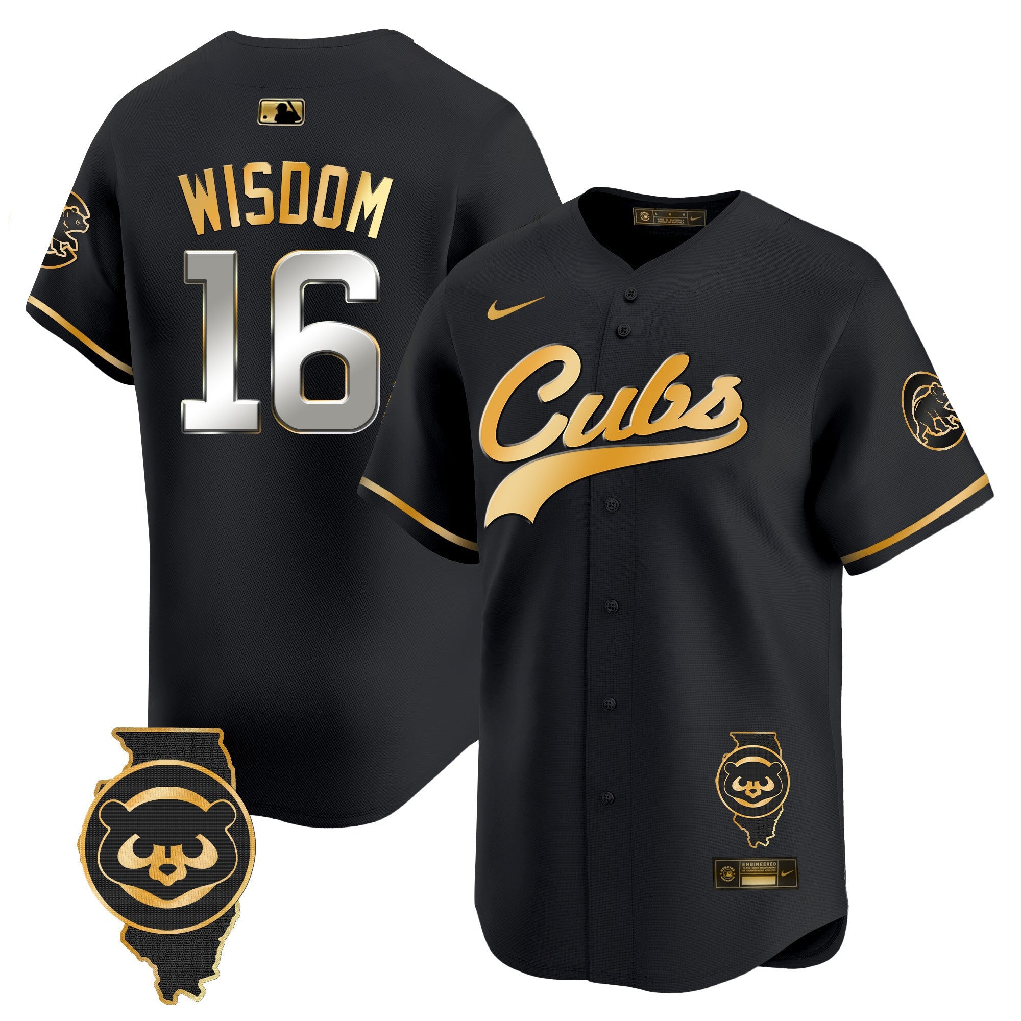 Men’s Chicago Illinois Patch Vapor Premier Limited Jersey
