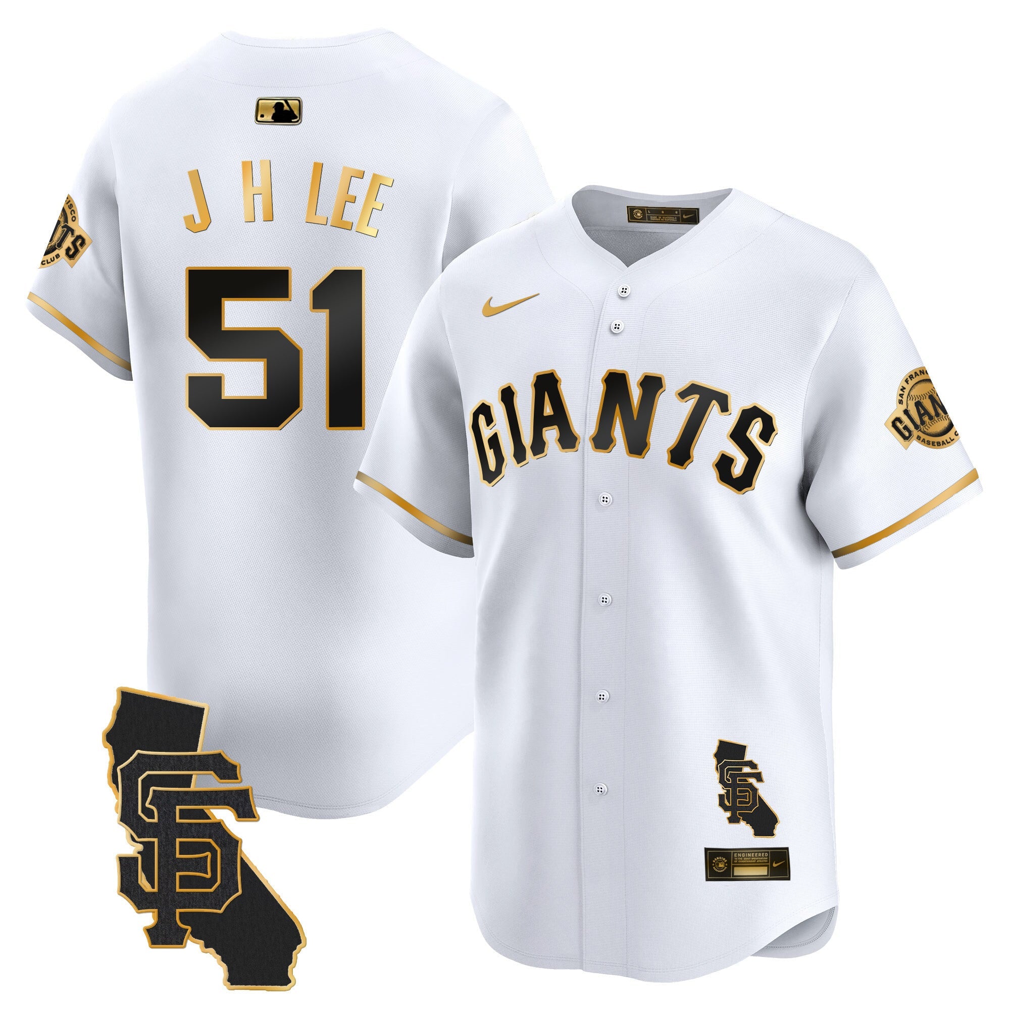 Men’s San Francisco California Patch Vapor Premier Limited Jersey