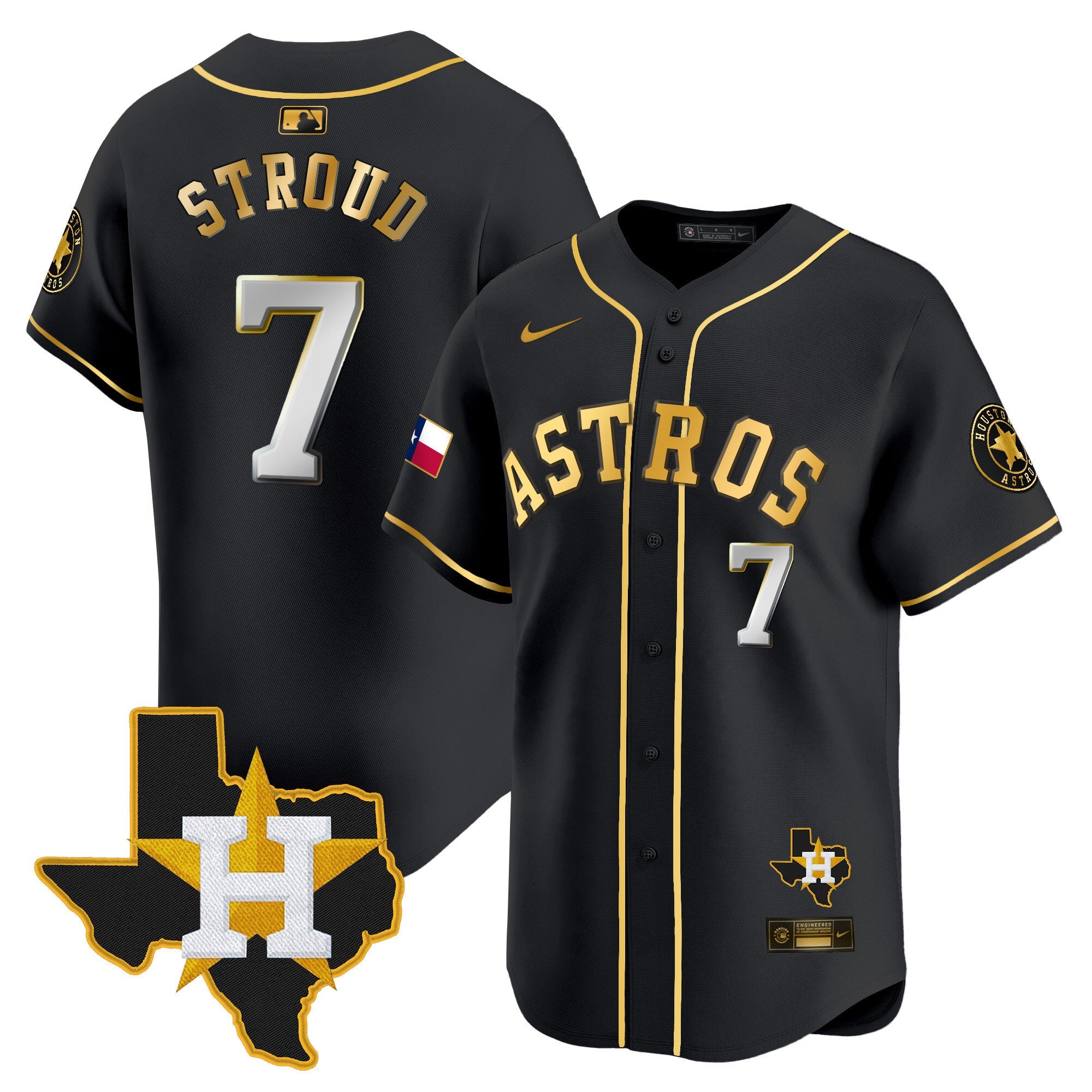 Men’s Houston Texas Patch Vapor Premier Limited Jersey