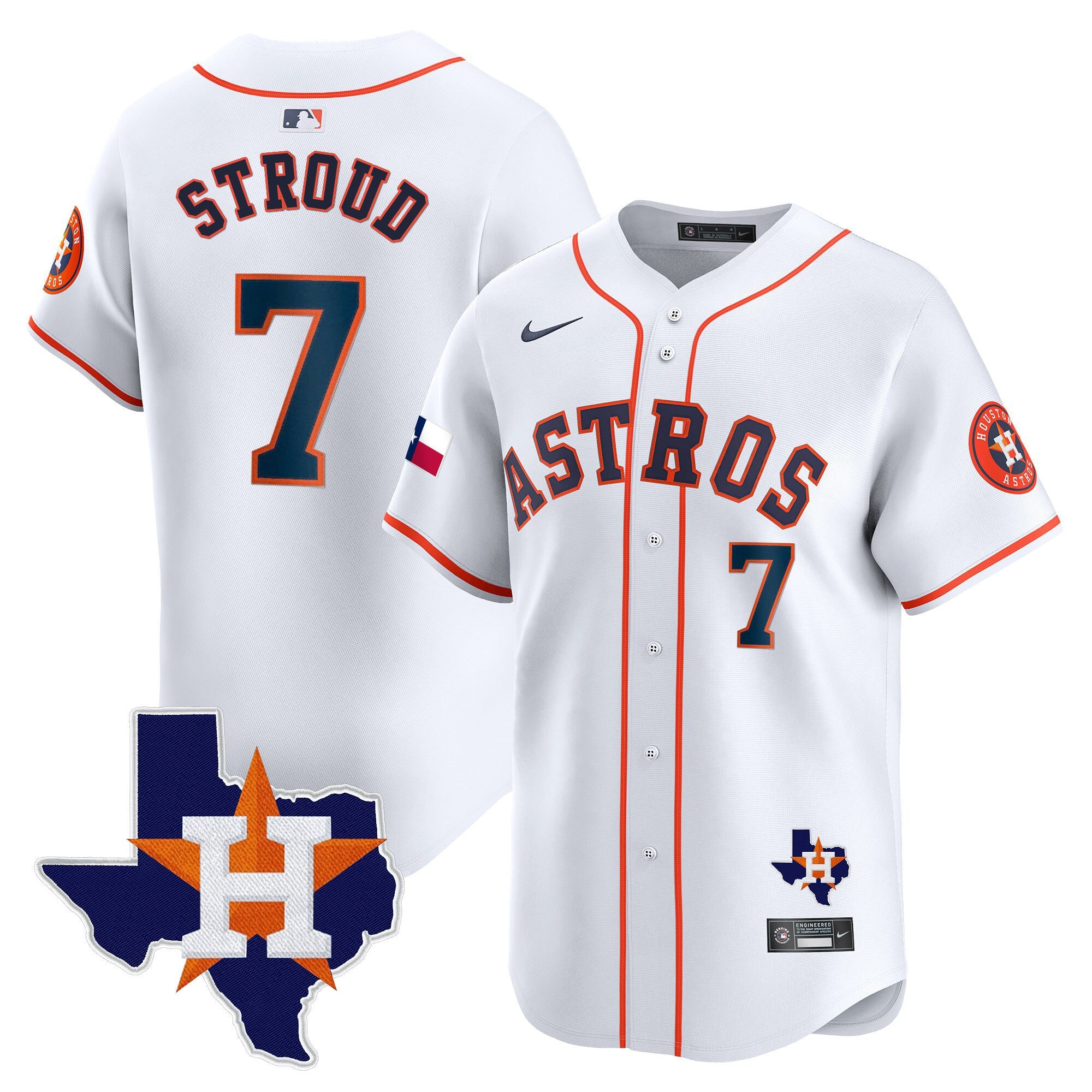 Men’s Houston Texas Patch Vapor Premier Limited Jersey
