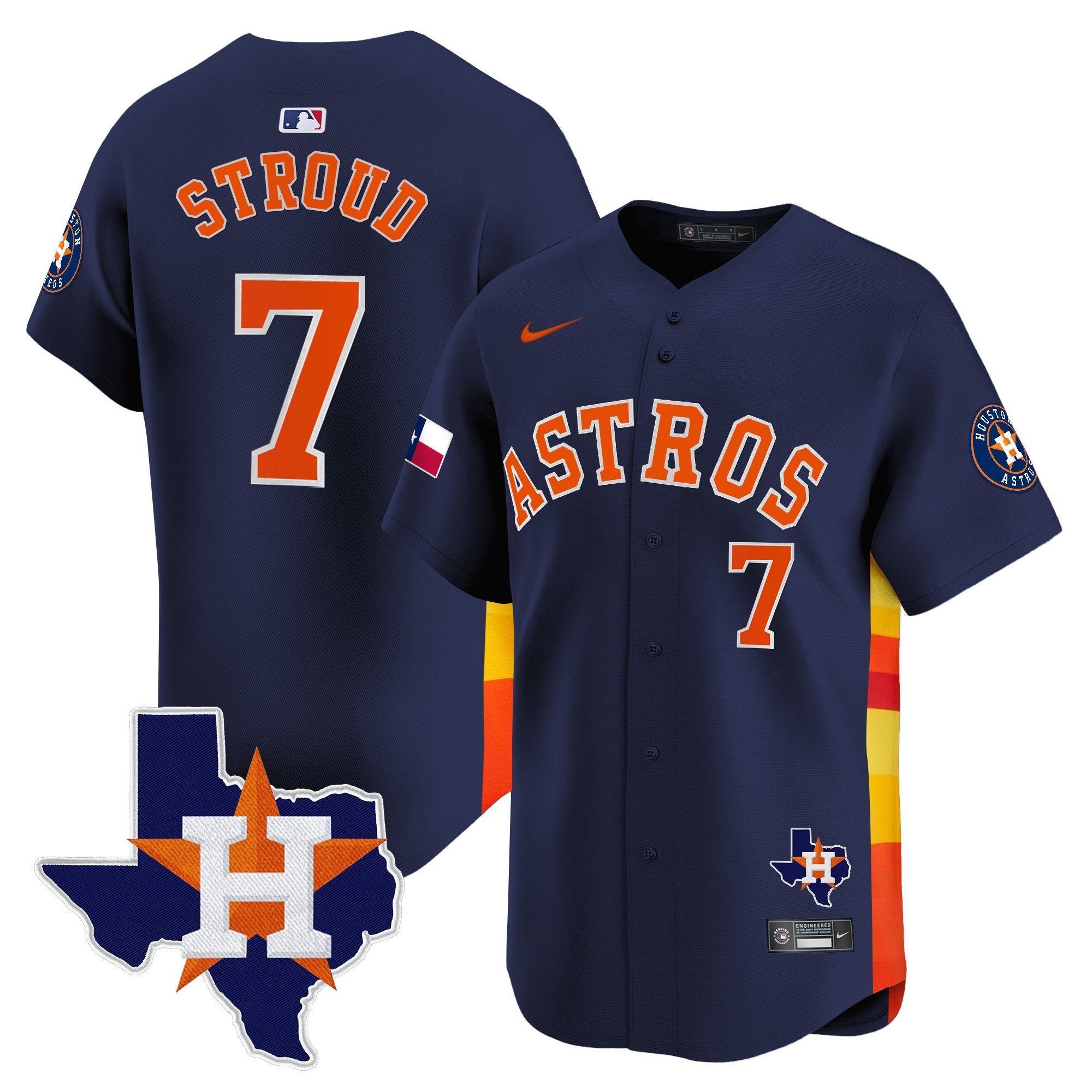 Men’s Houston Texas Patch Vapor Premier Limited Jersey