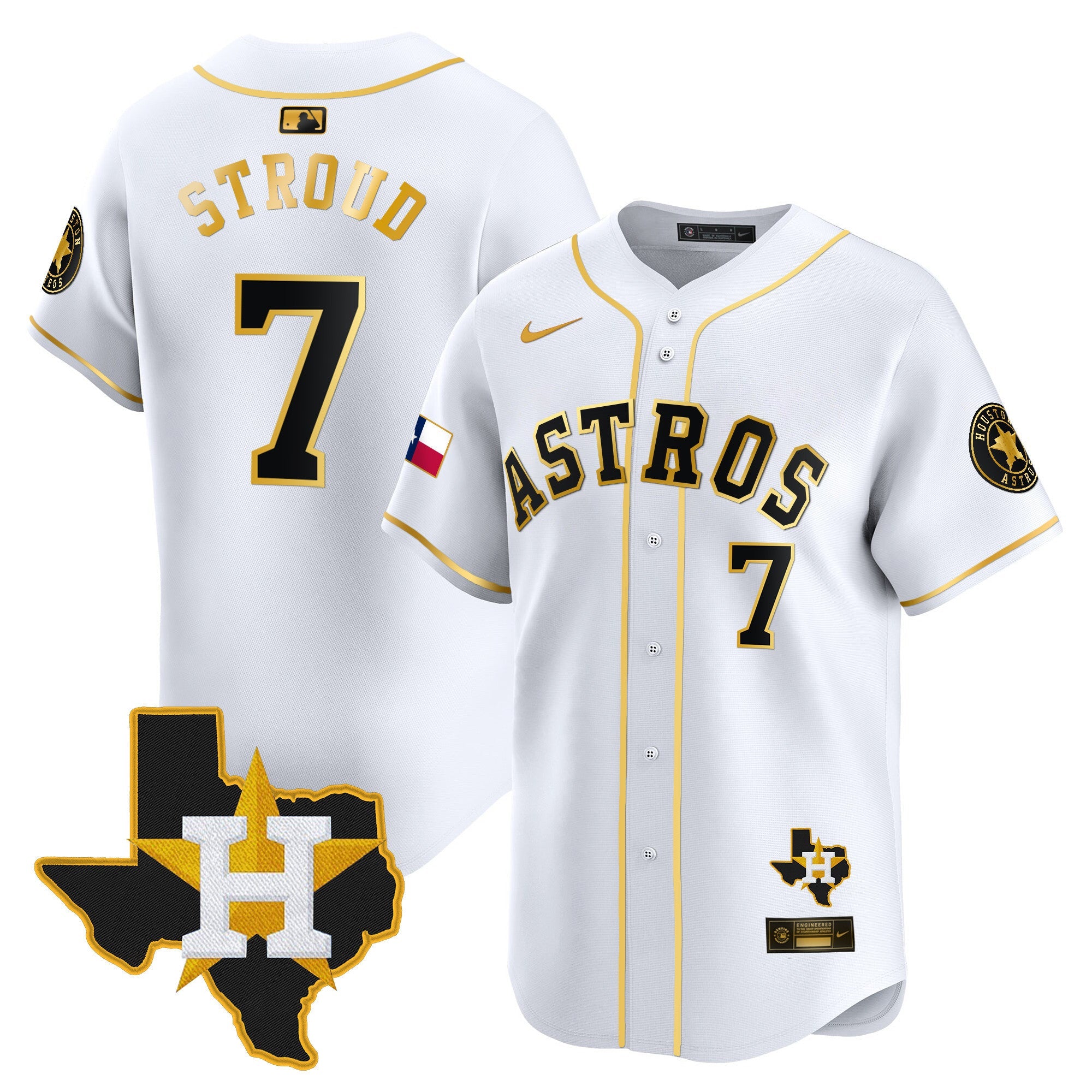 Men’s Houston Texas Patch Vapor Premier Limited Jersey