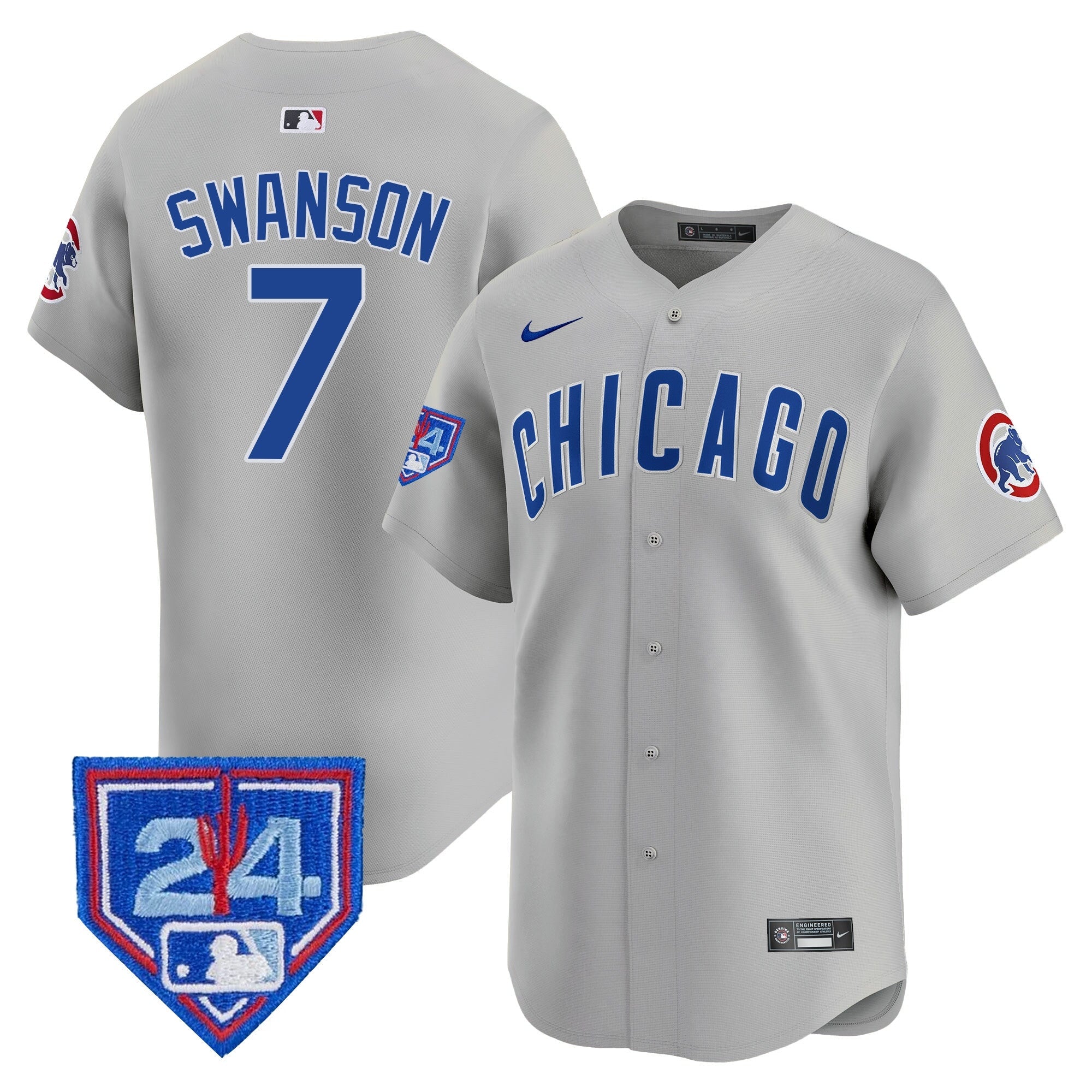 Men’s Chicago 2024 Spring Training Patch Vapor Premier Limited Jersey V2