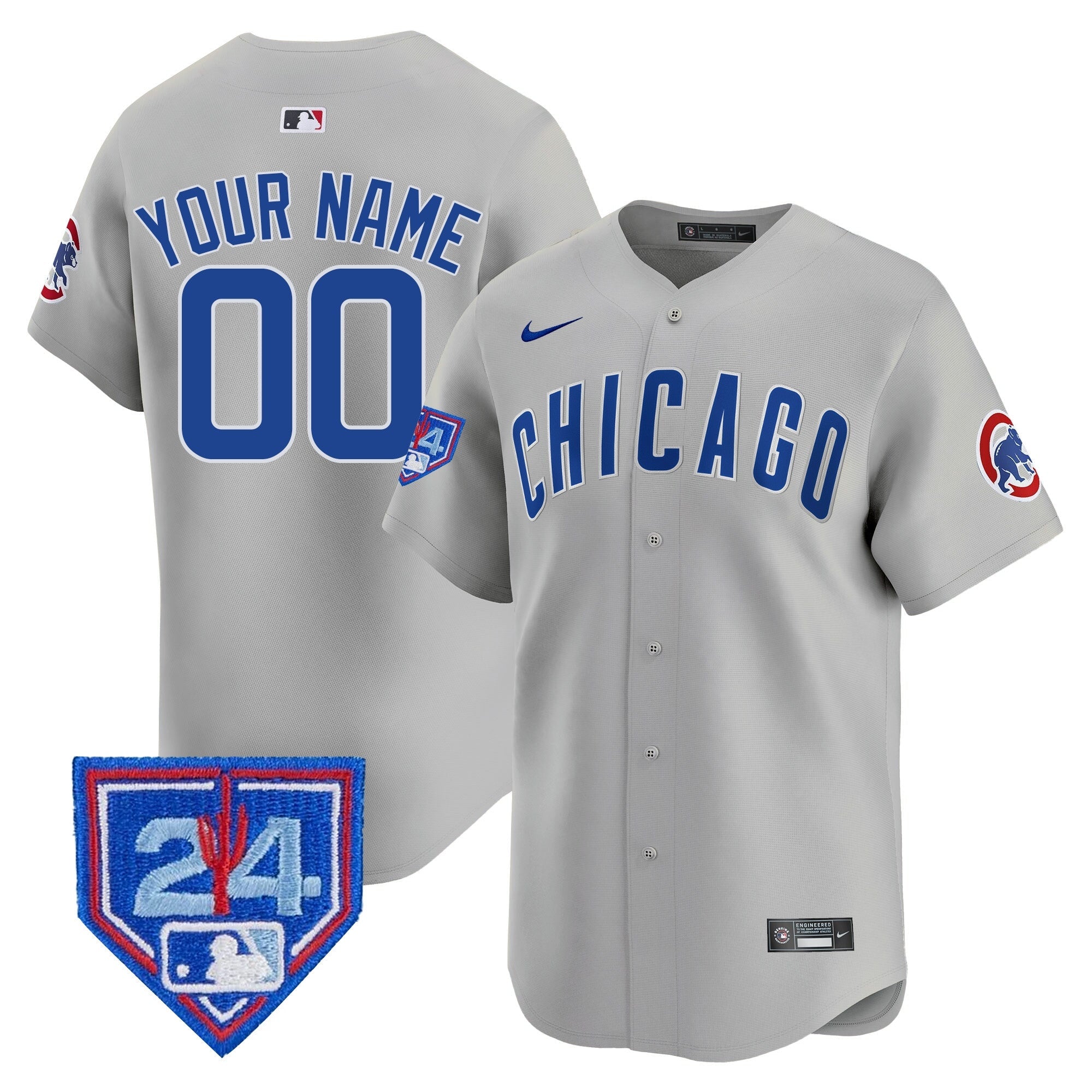 Chicago 2024 Spring Training Patch Vapor Premier Limited Custom Jersey V2