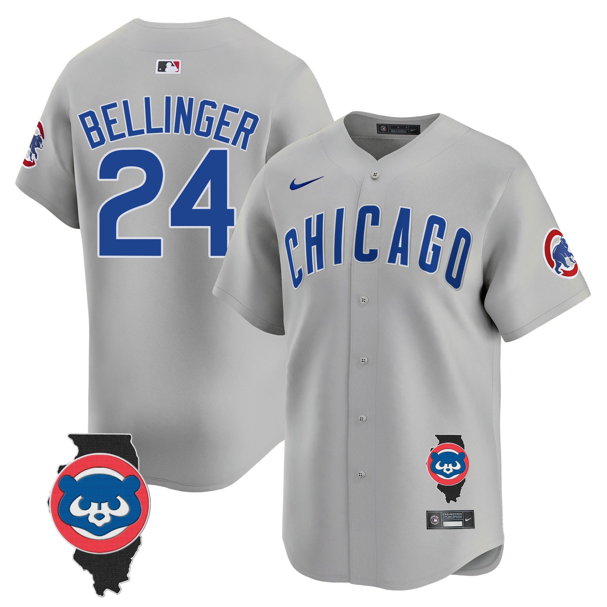 Men’s Chicago Illinois Patch Vapor Premier Limited Jersey