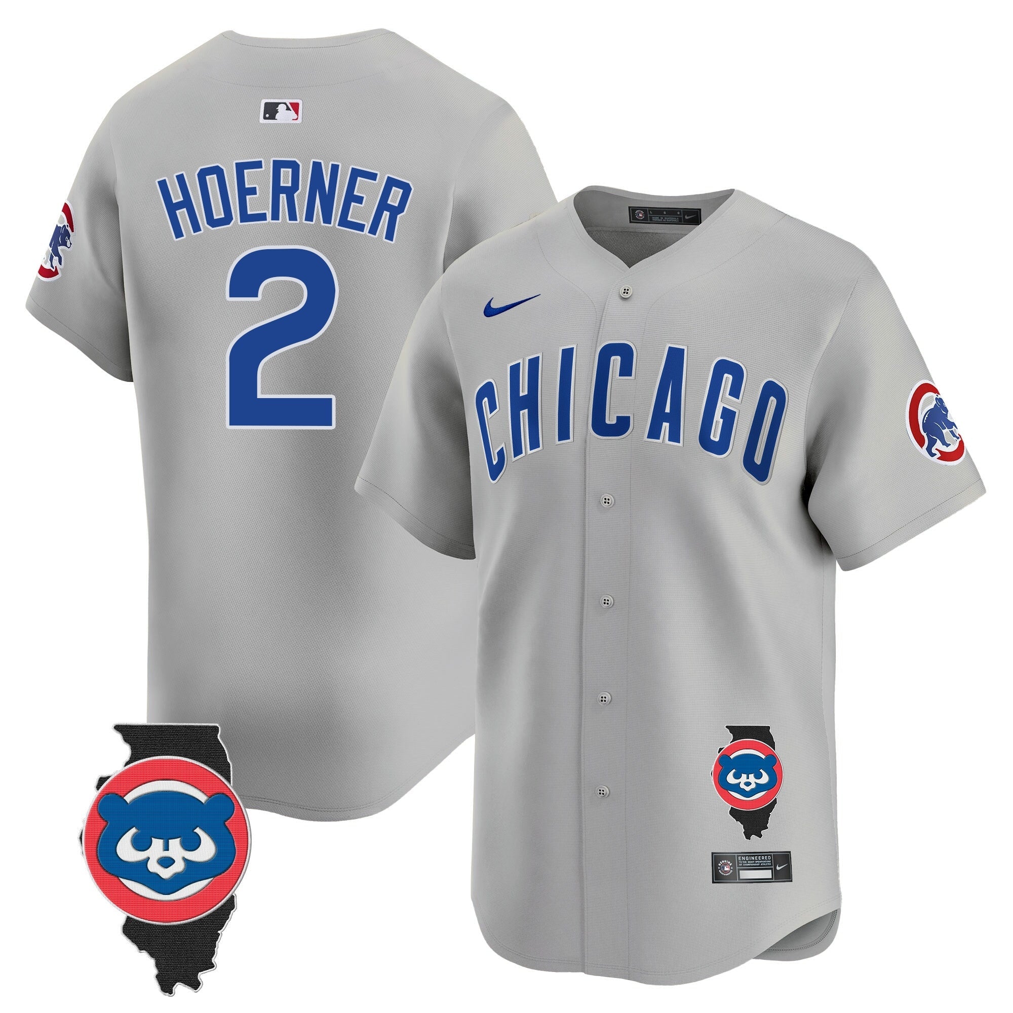 Men’s Chicago Illinois Patch Vapor Premier Limited Jersey