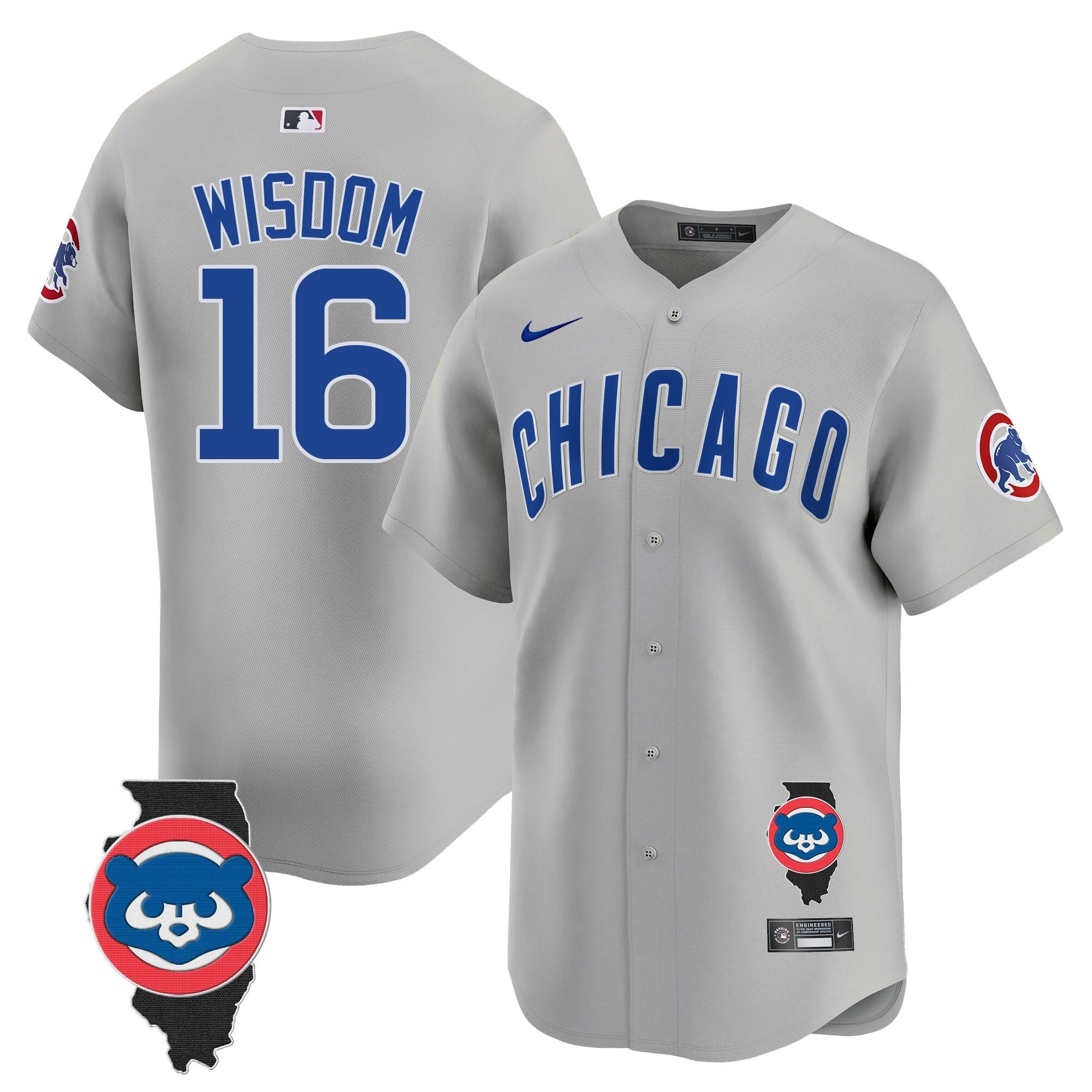 Men’s Chicago Illinois Patch Vapor Premier Limited Jersey