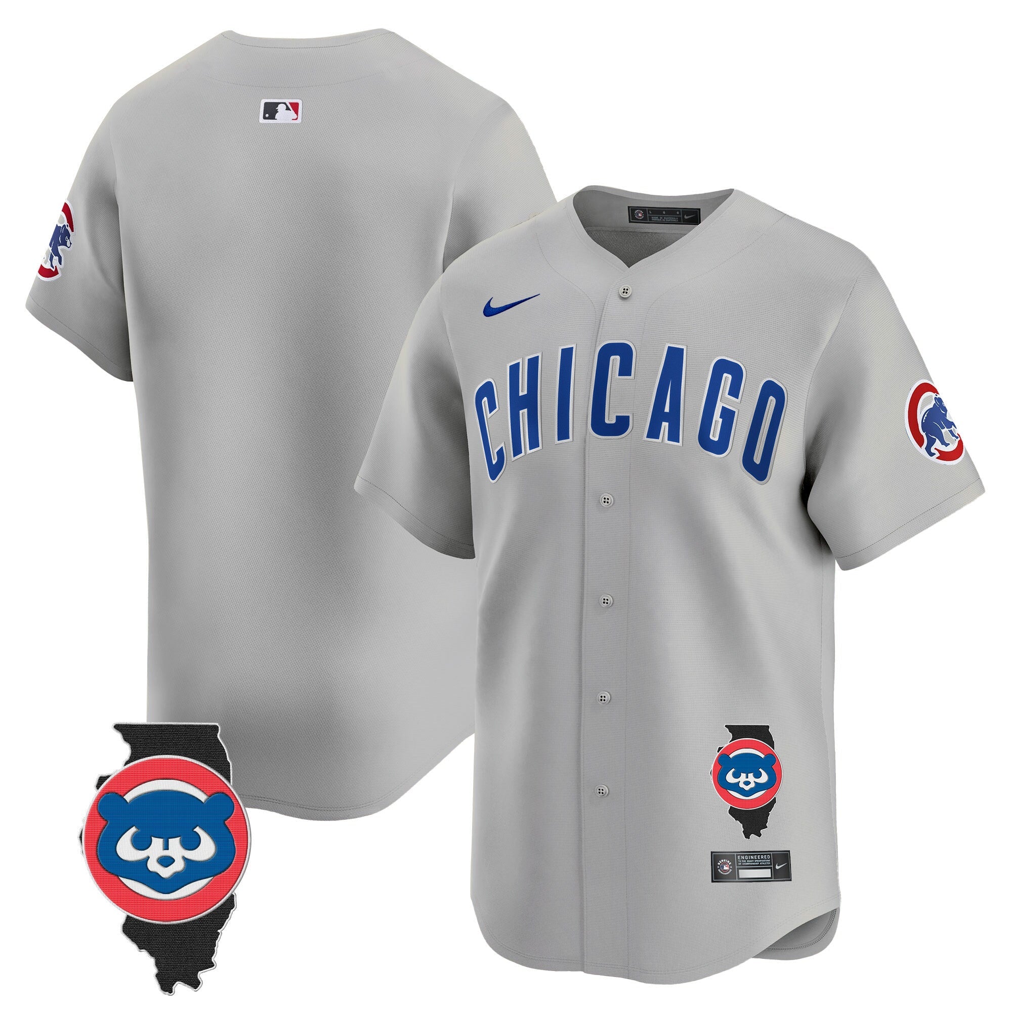Men’s Chicago Illinois Patch Vapor Premier Limited Jersey V2