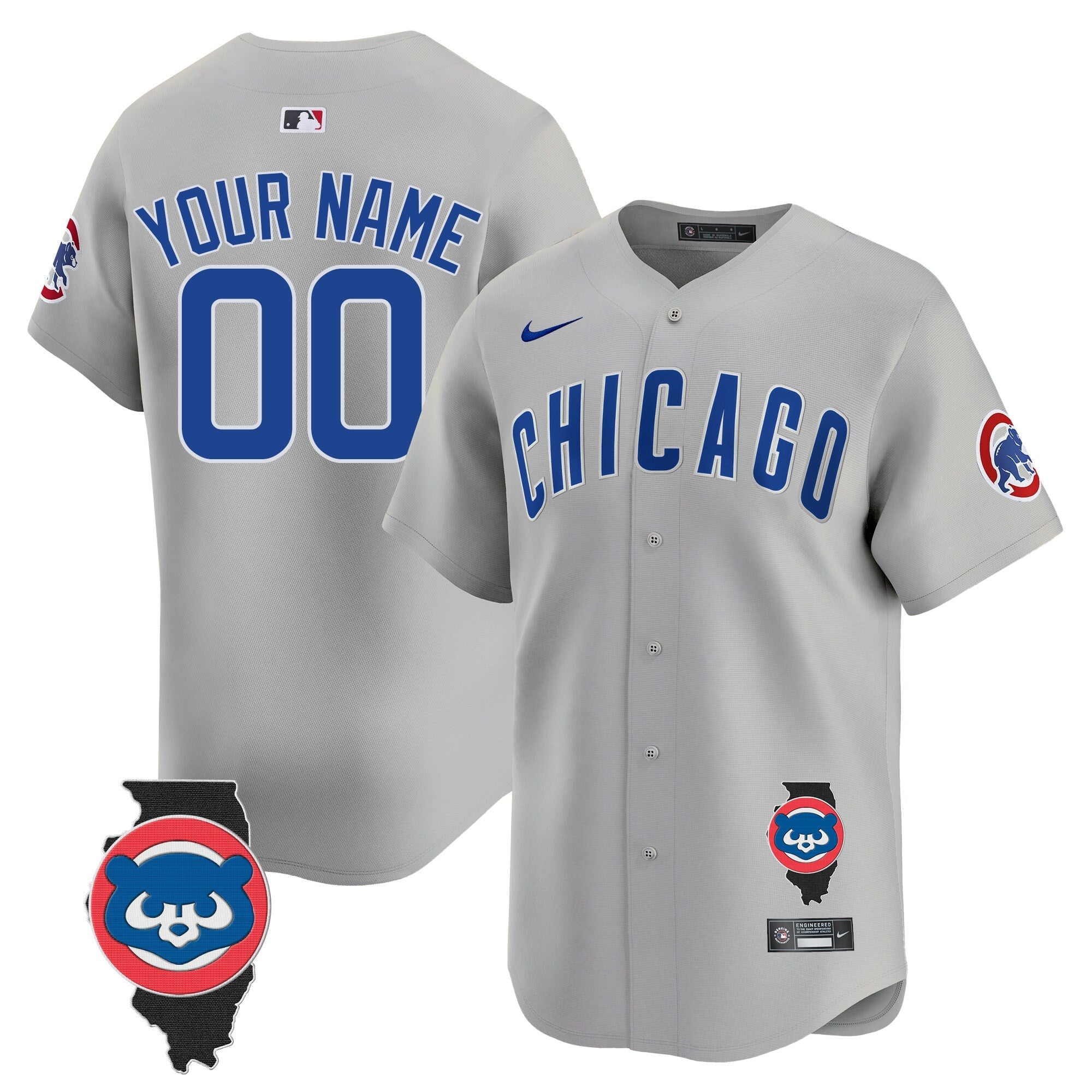 Chicago Illinois Patch Vapor Premier Limited Custom Jersey V2