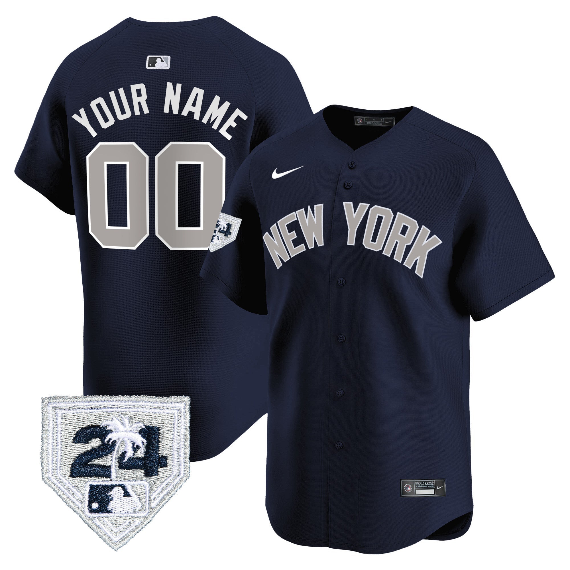 New York 2024 Spring Training Patch Vapor Premier Limited Custom Jersey