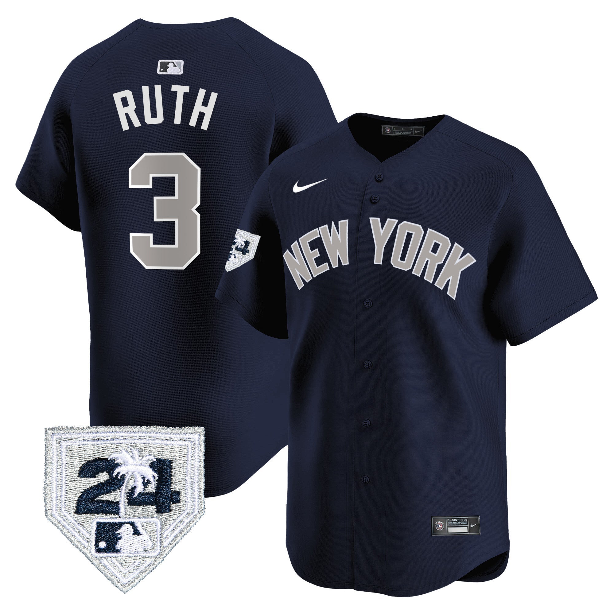 Men’s New York 2024 Spring Training Patch Vapor Premier Limited Jersey