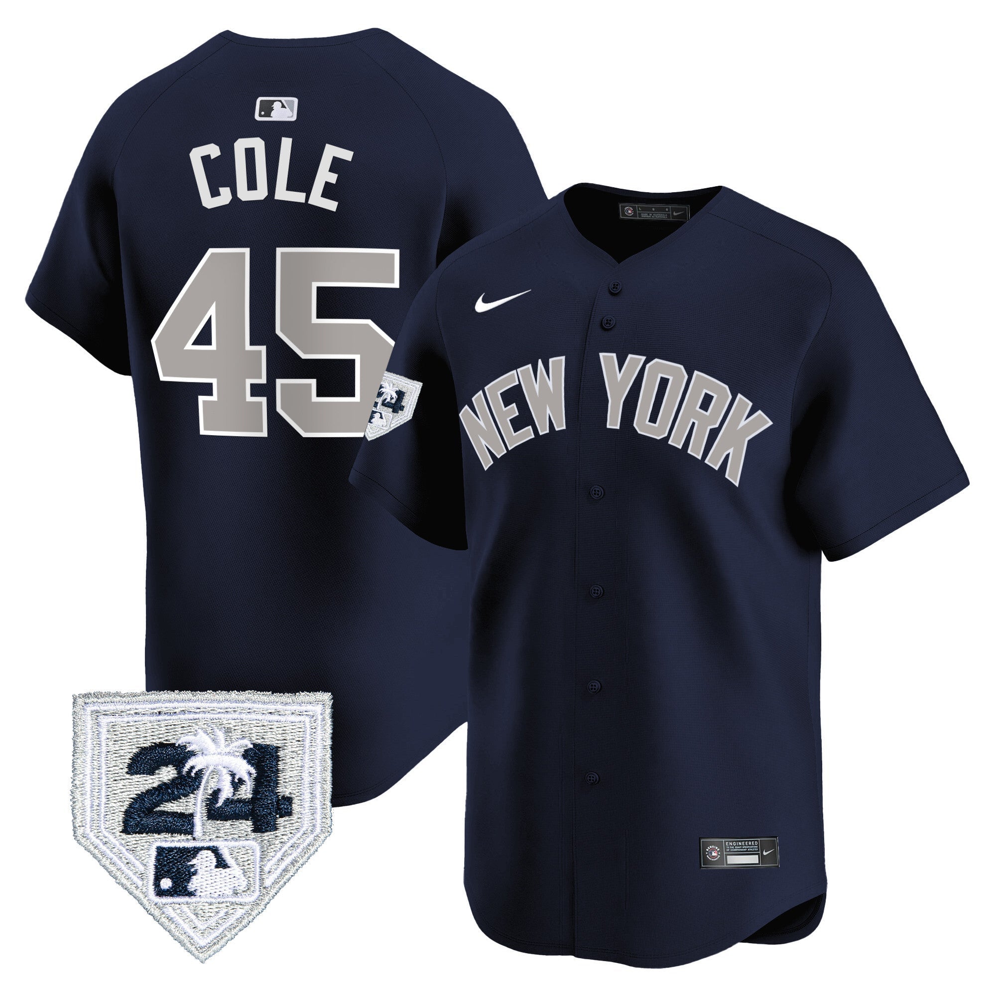 Men’s New York 2024 Spring Training Patch Vapor Premier Limited Jersey