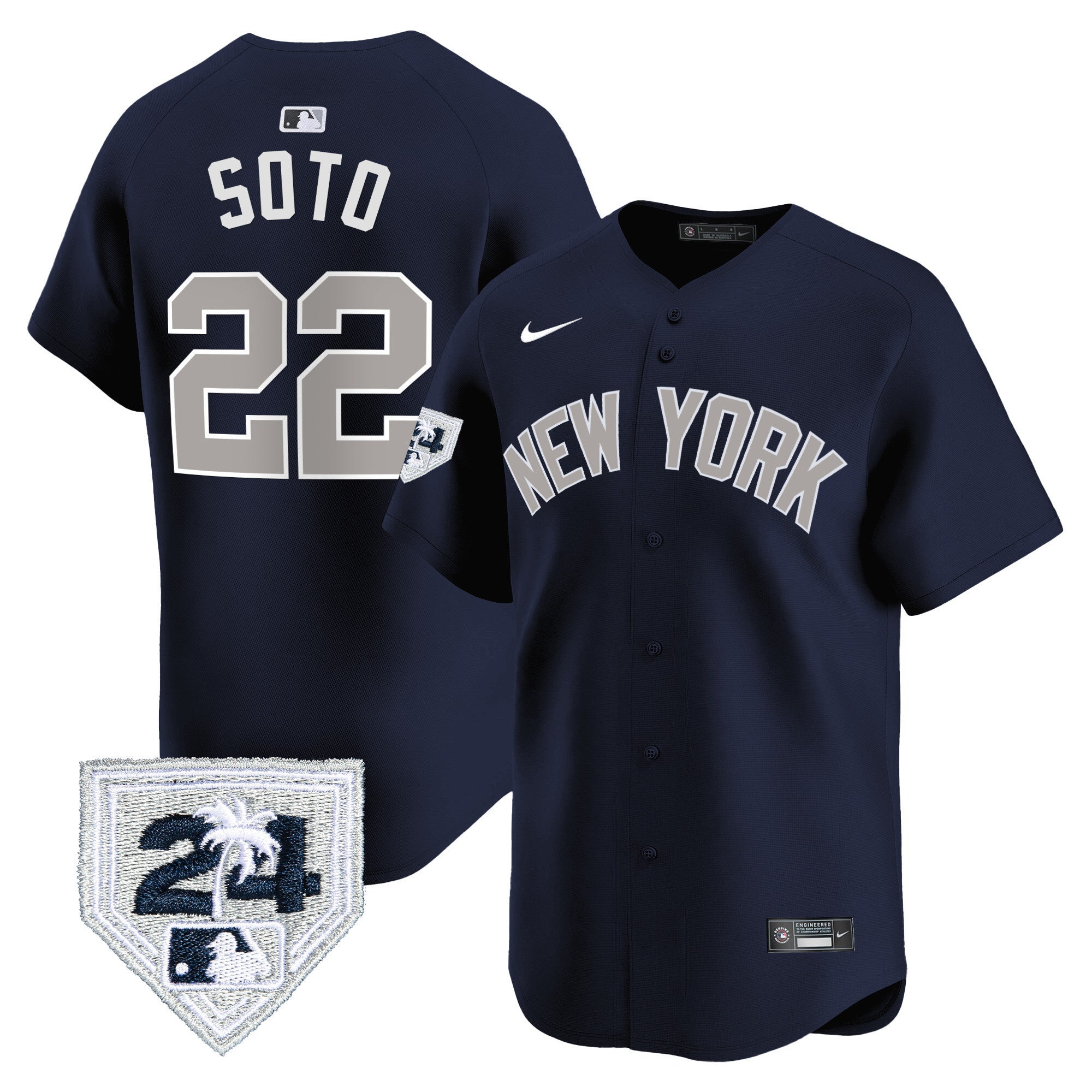 Men’s New York 2024 Spring Training Patch Vapor Premier Limited Jersey