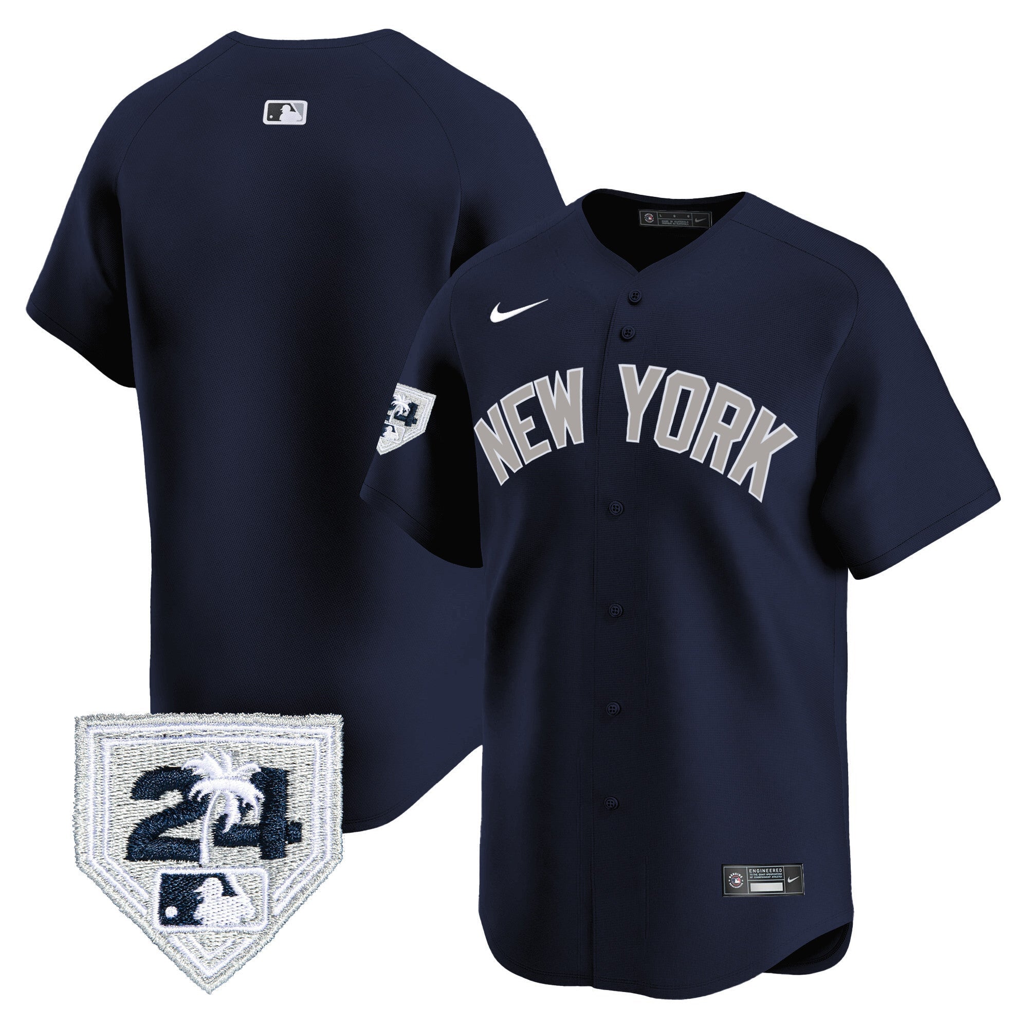 Men’s New York 2024 Spring Training Patch Vapor Premier Limited Jersey