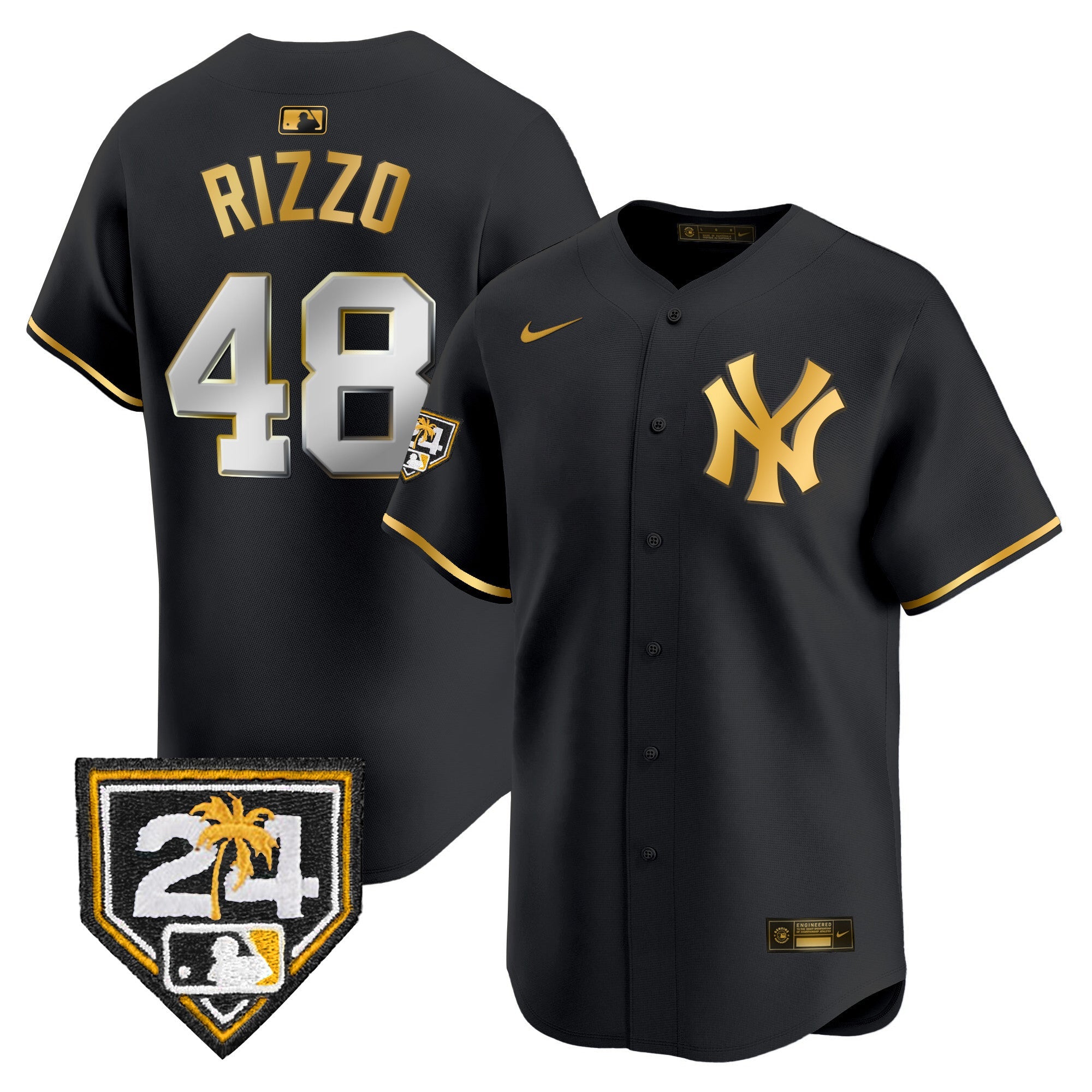 Men’s New York 2024 Spring Training Patch Vapor Premier Limited Jersey