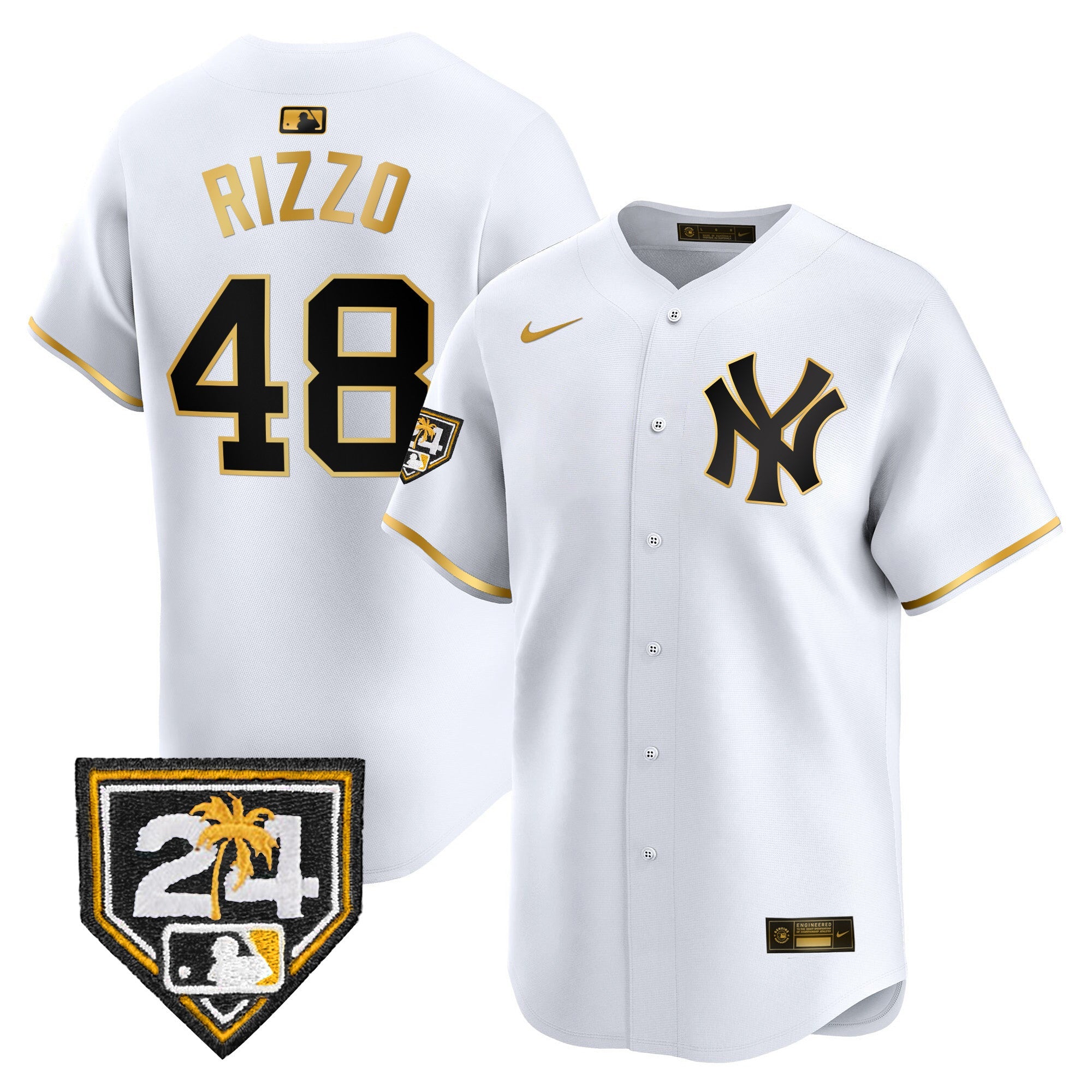 Men’s New York 2024 Spring Training Patch Vapor Premier Limited Jersey