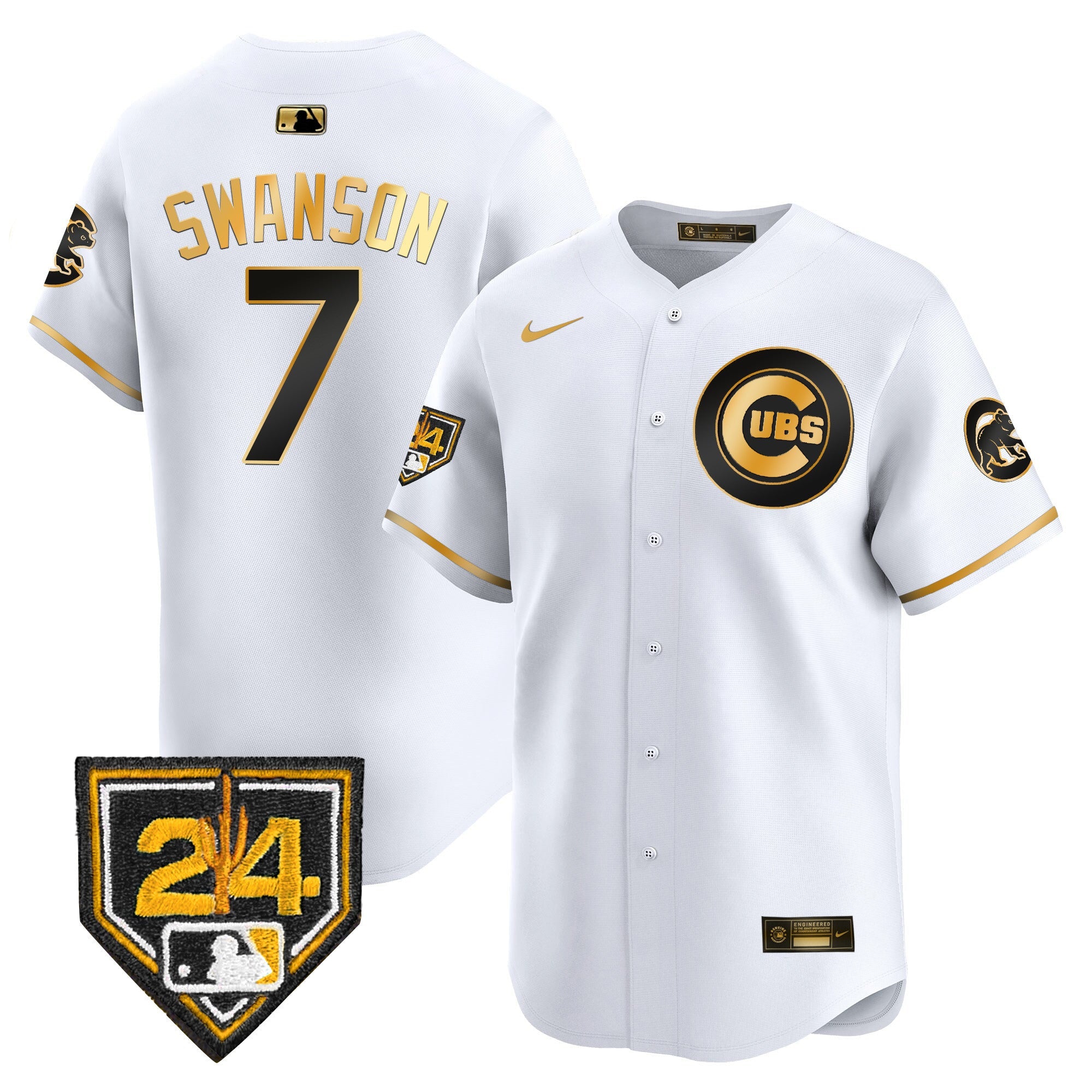 Men’s Chicago 2024 Spring Training Patch Vapor Premier Limited Jersey V2