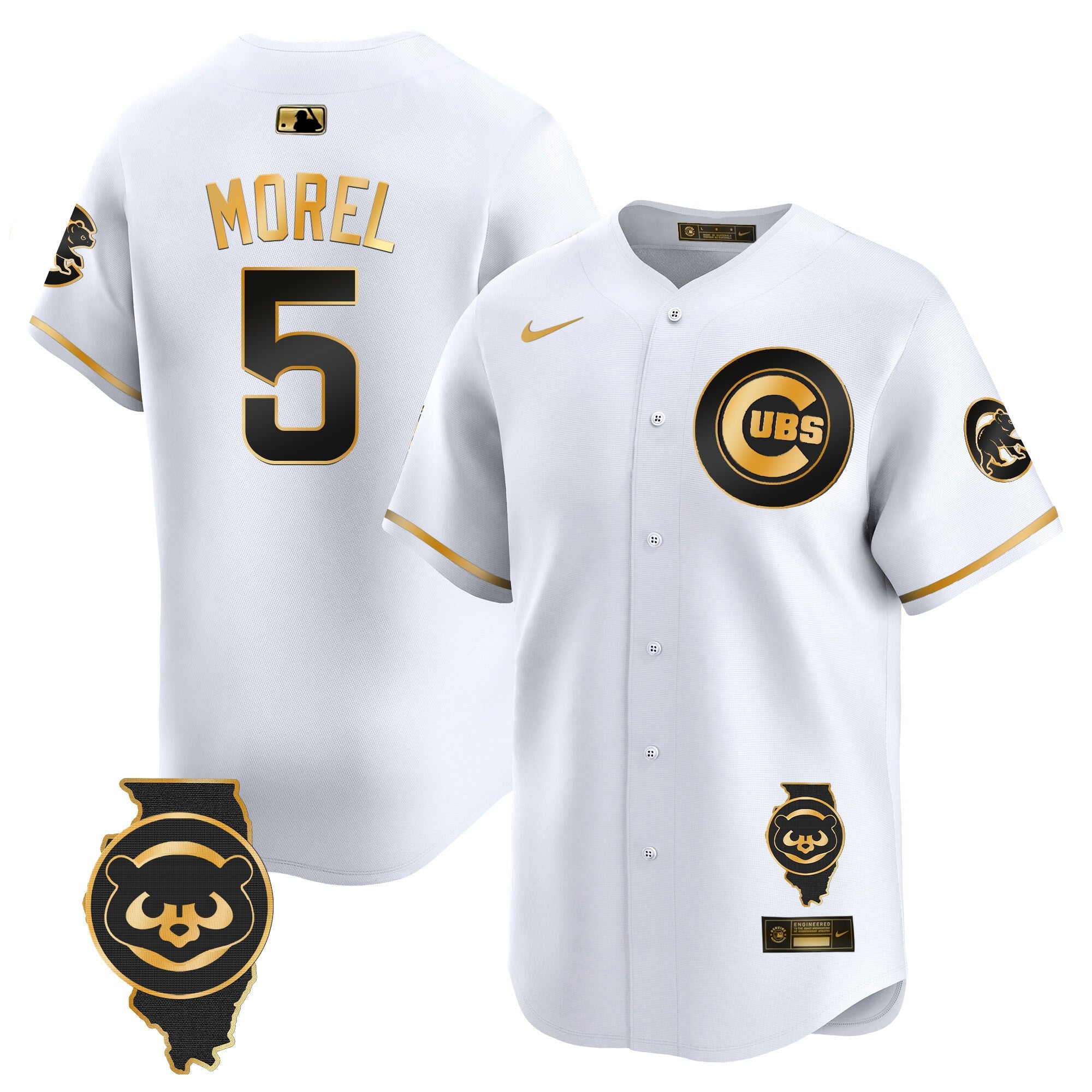Men’s Chicago Illinois Patch Vapor Premier Limited Jersey V2