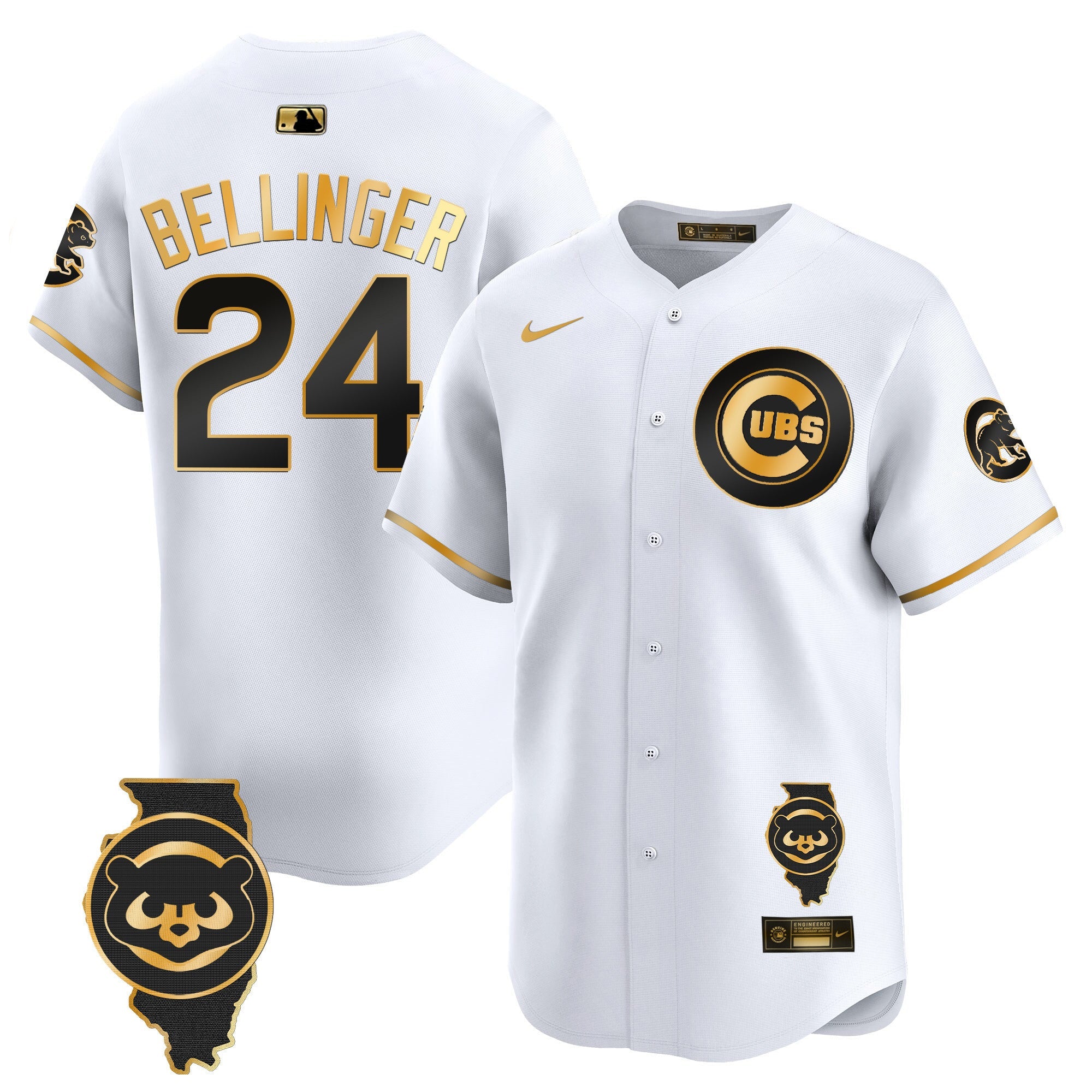 Men’s Chicago Illinois Patch Vapor Premier Limited Jersey V2