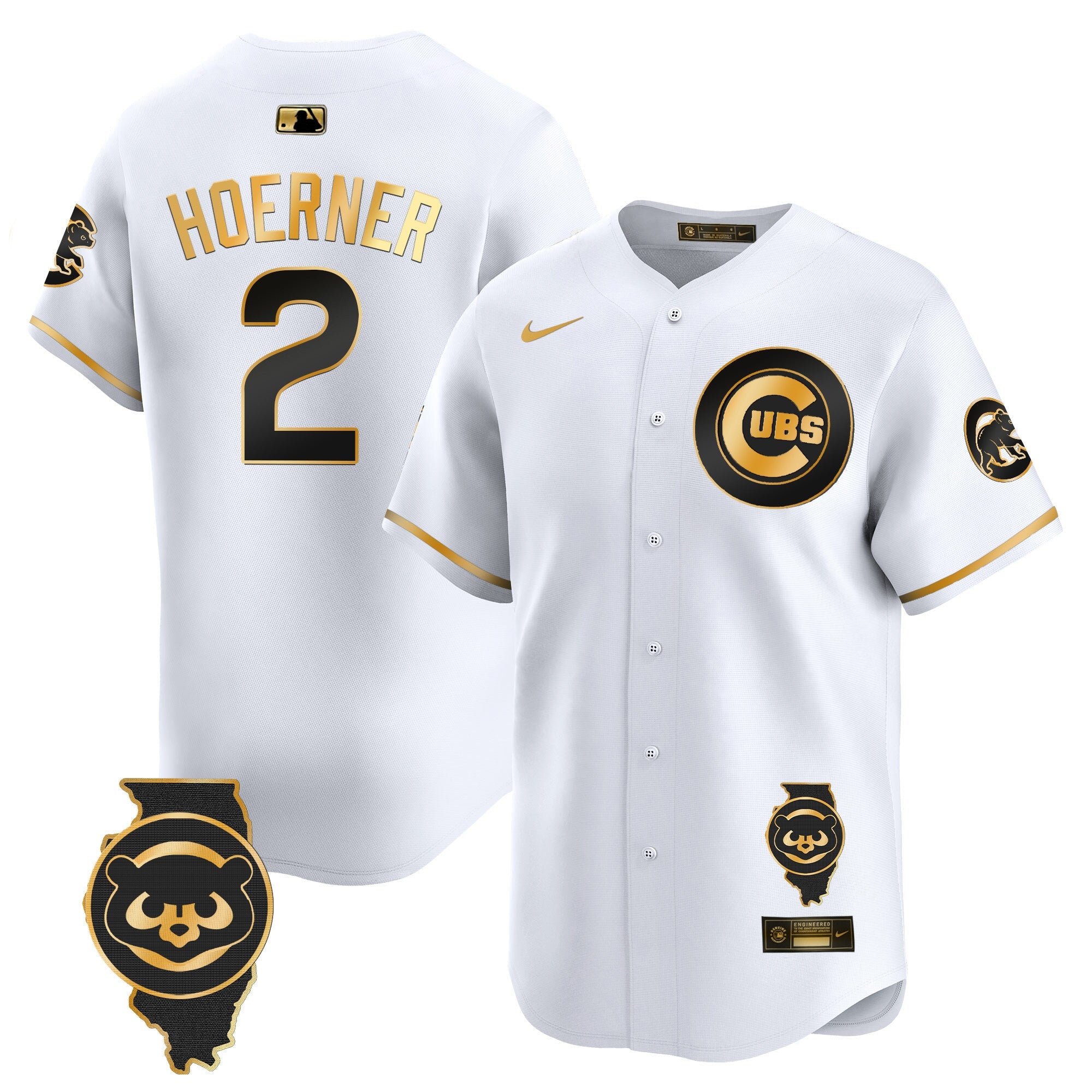 Men’s Chicago Illinois Patch Vapor Premier Limited Jersey V2