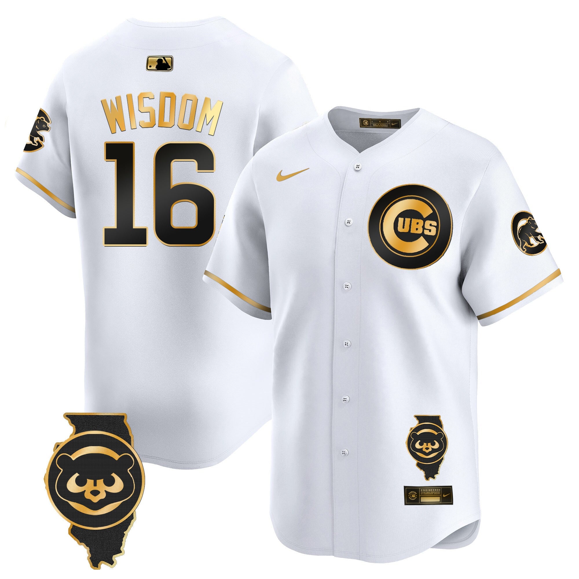 Men’s Chicago Illinois Patch Vapor Premier Limited Jersey V2