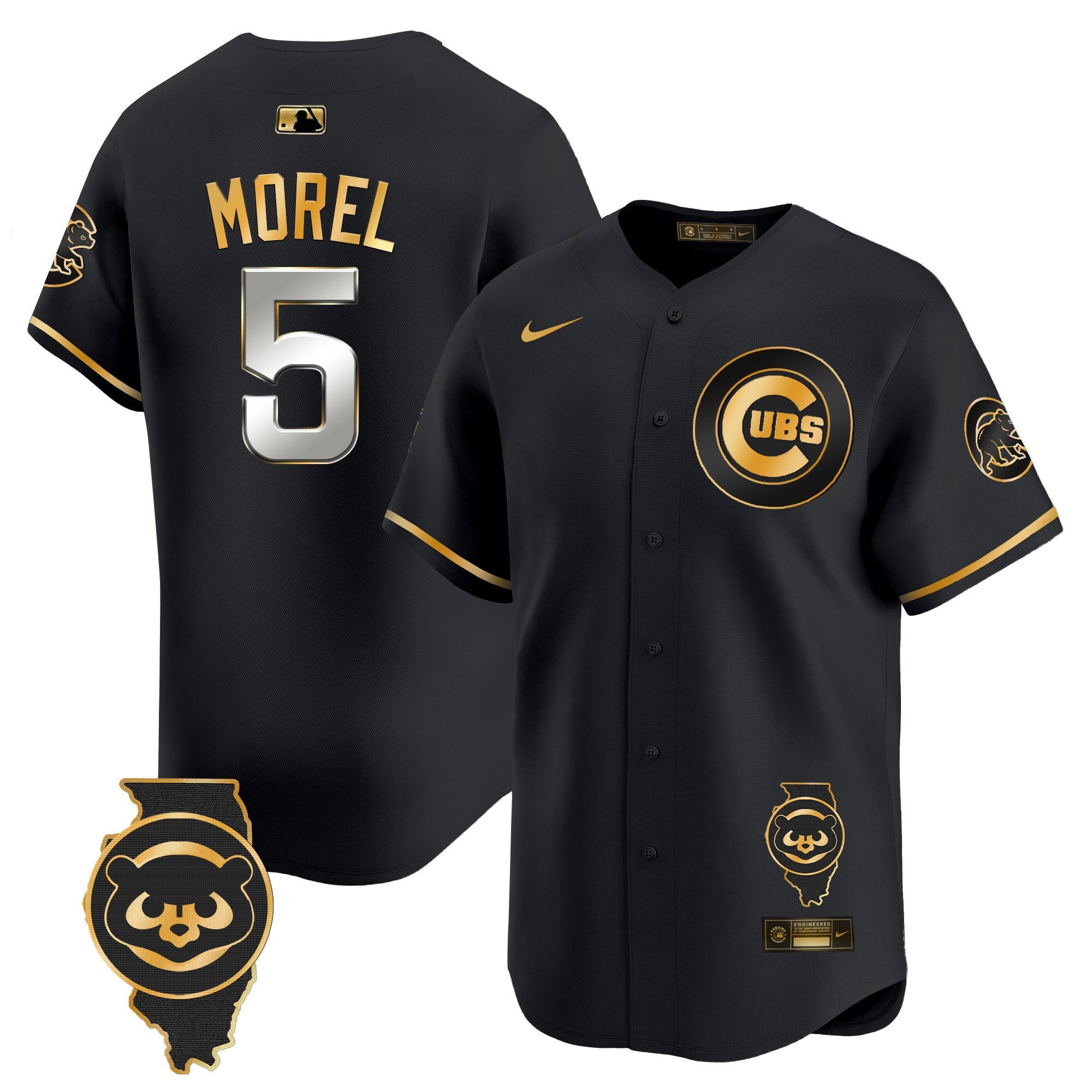 Men’s Chicago Illinois Patch Vapor Premier Limited Jersey V2
