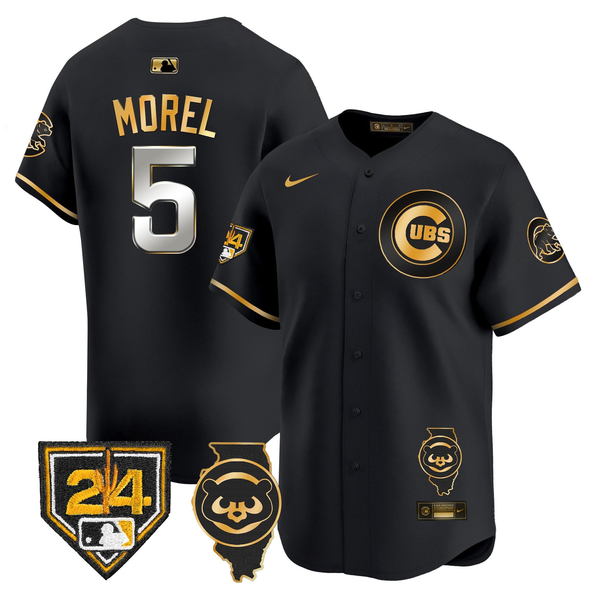 Men’s Chicago Spring Training & Illinois Patch Vapor Premier Limited Jersey