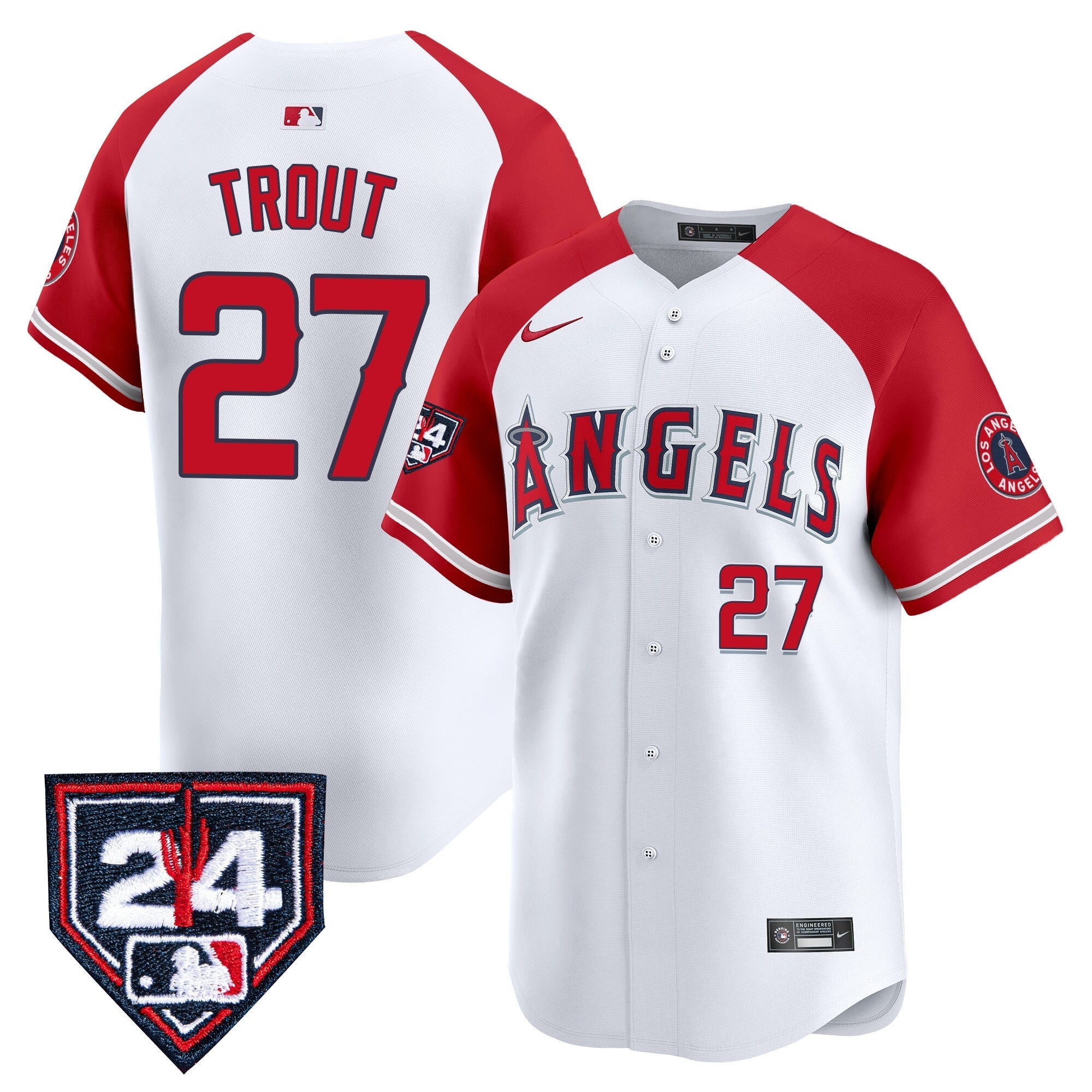 Men’s Los Angeles 2024 Spring Training Patch Vapor Premier Limited Jersey