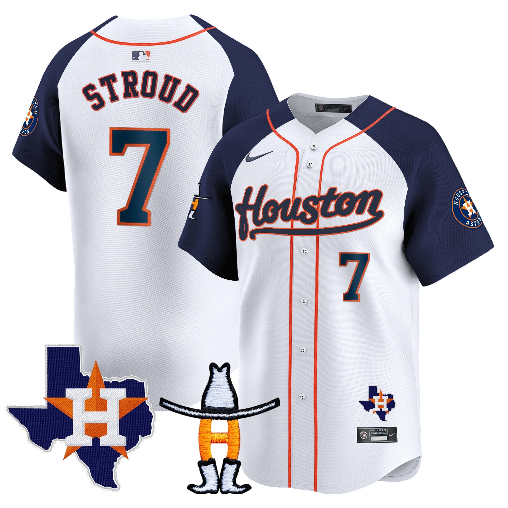 Men’s Houston Houston Rodeo Patch Vapor Premier Limited Jersey