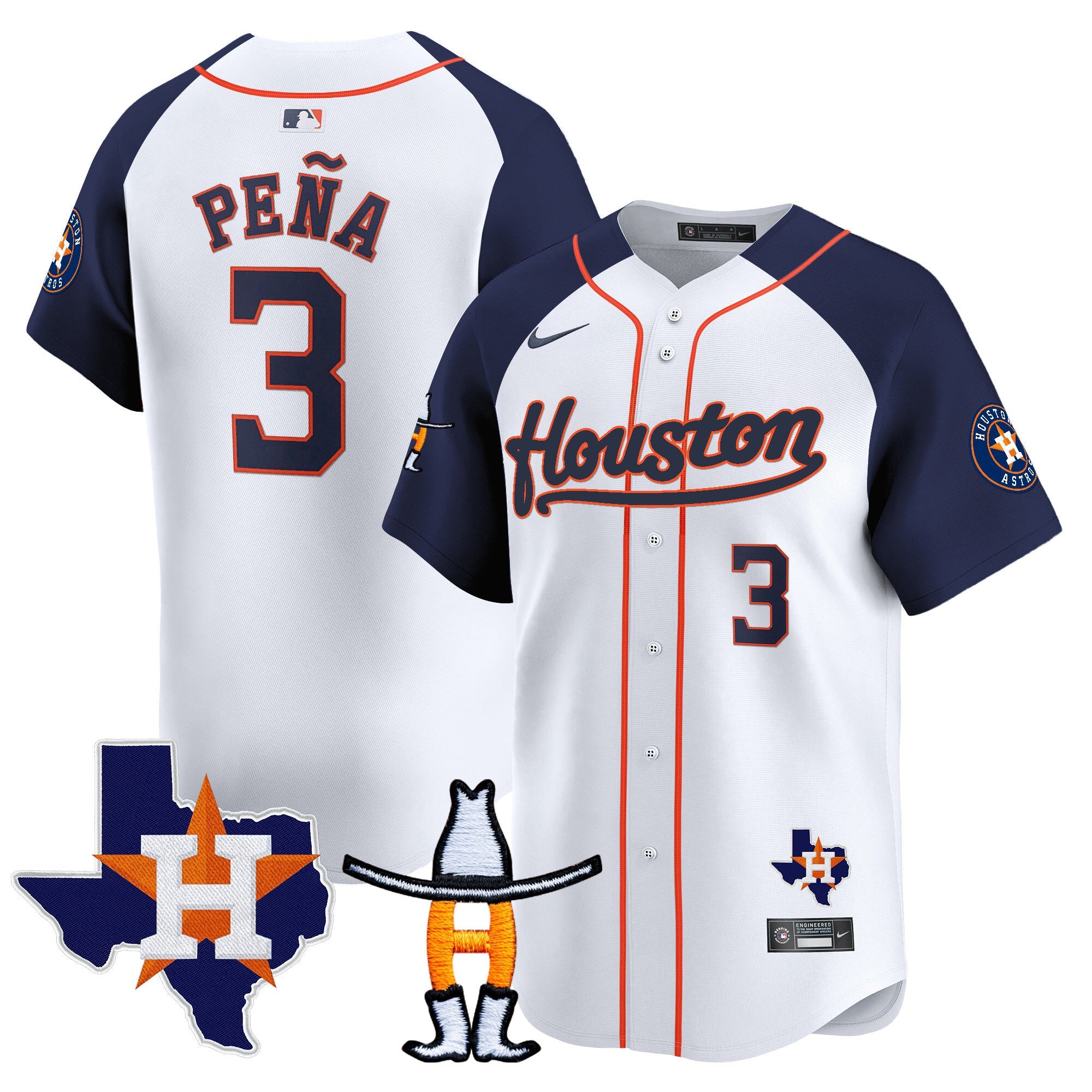 Men’s Houston Houston Rodeo Patch Vapor Premier Limited Jersey