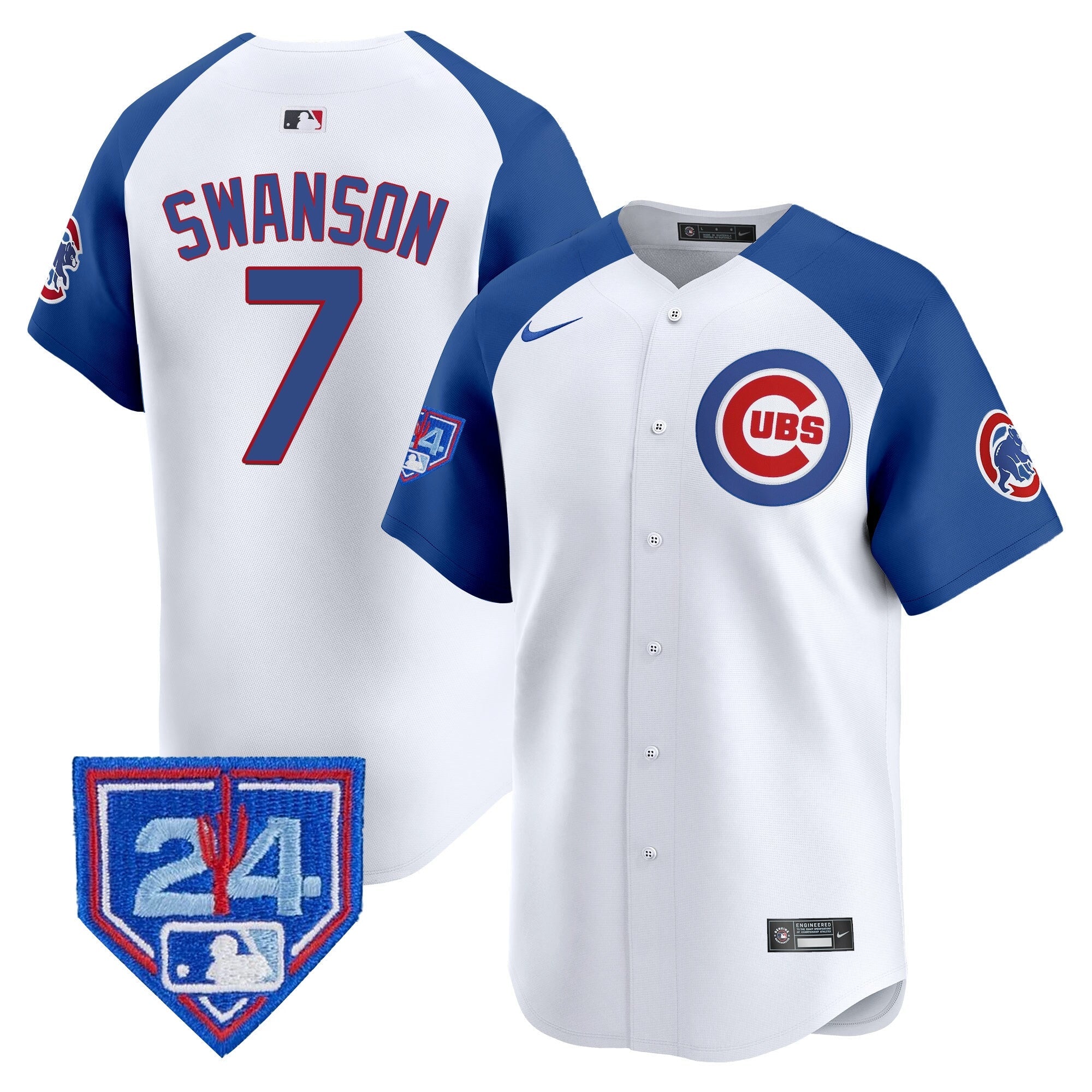 Men’s Chicago 2024 Spring Training Patch Vapor Premier Limited Jersey V2
