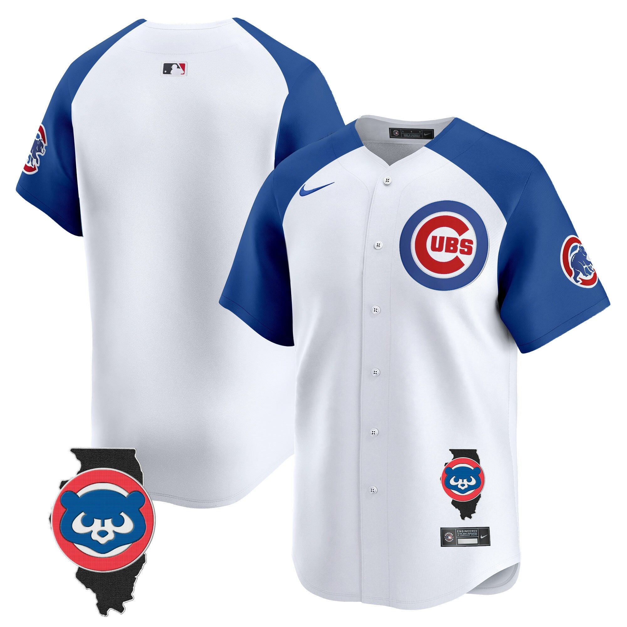Men’s Chicago Illinois Patch Vapor Premier Limited Jersey