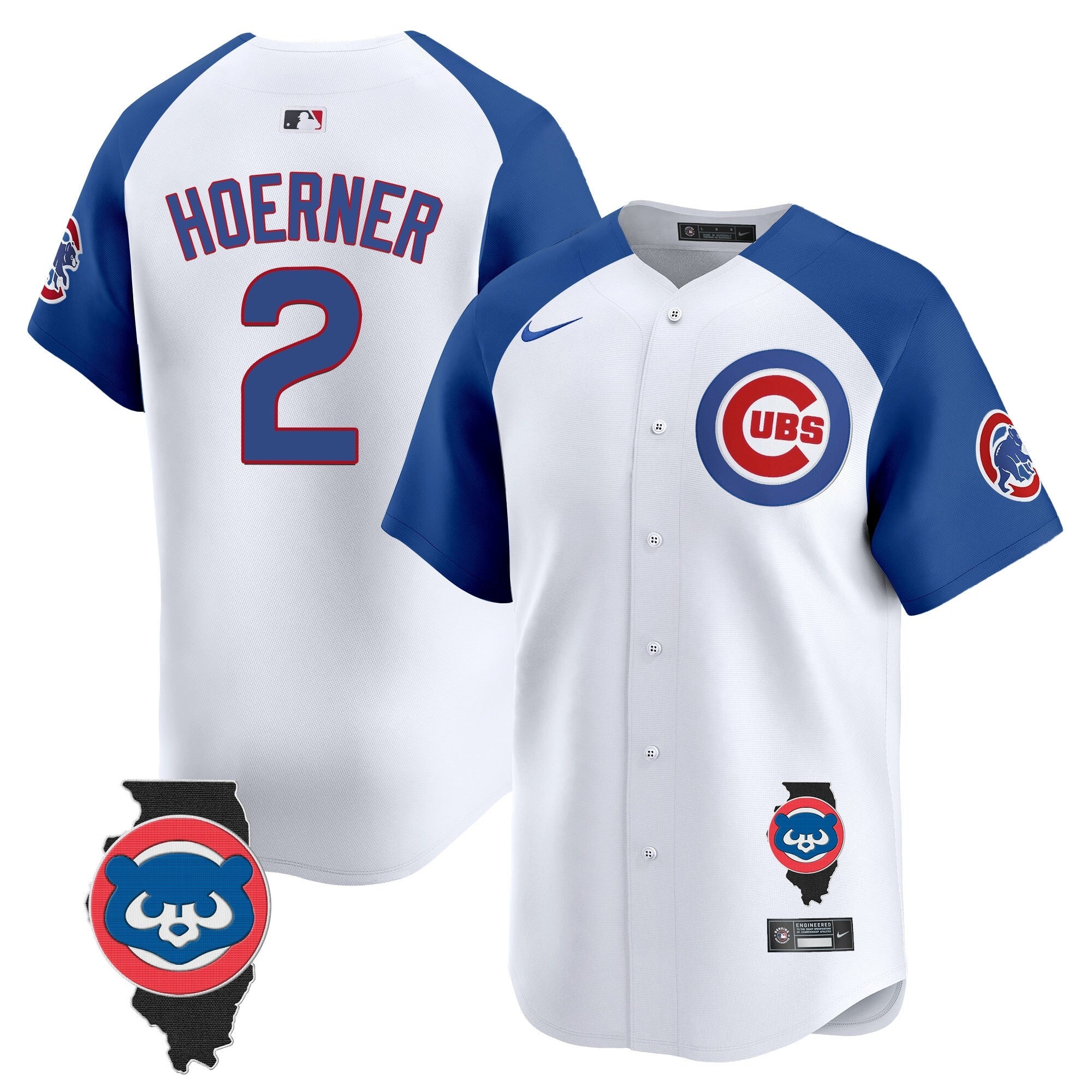 Men’s Chicago Illinois Patch Vapor Premier Limited Jersey V2