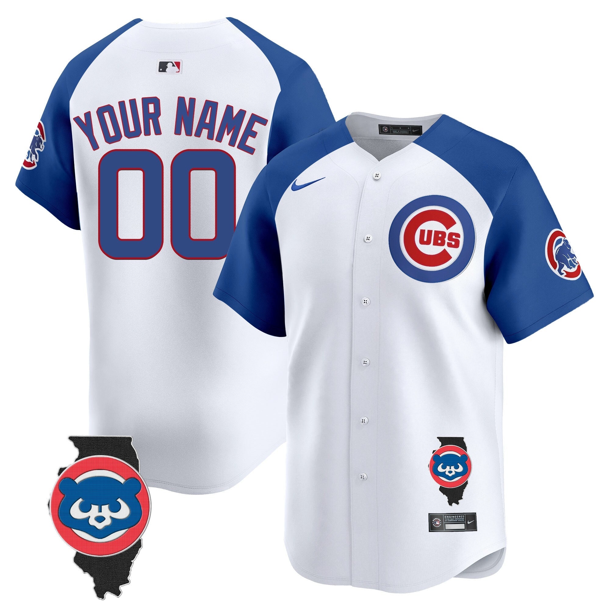 Chicago Illinois Patch Vapor Premier Limited Custom Jersey
