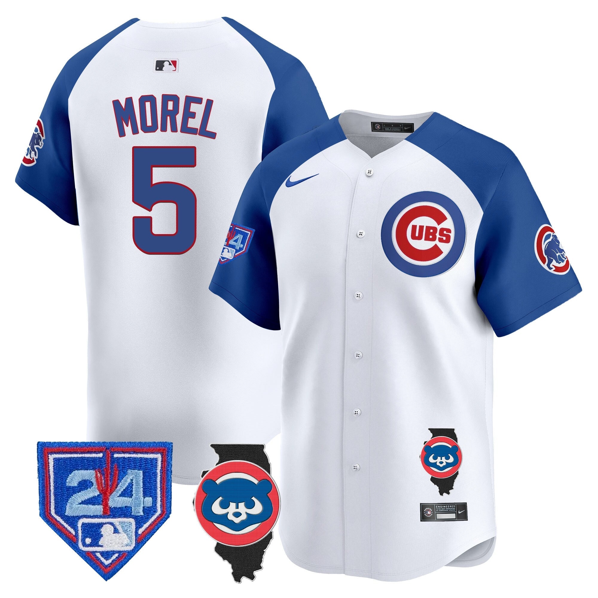 Men’s Chicago Spring Training & Illinois Patch Vapor Premier Limited Jersey