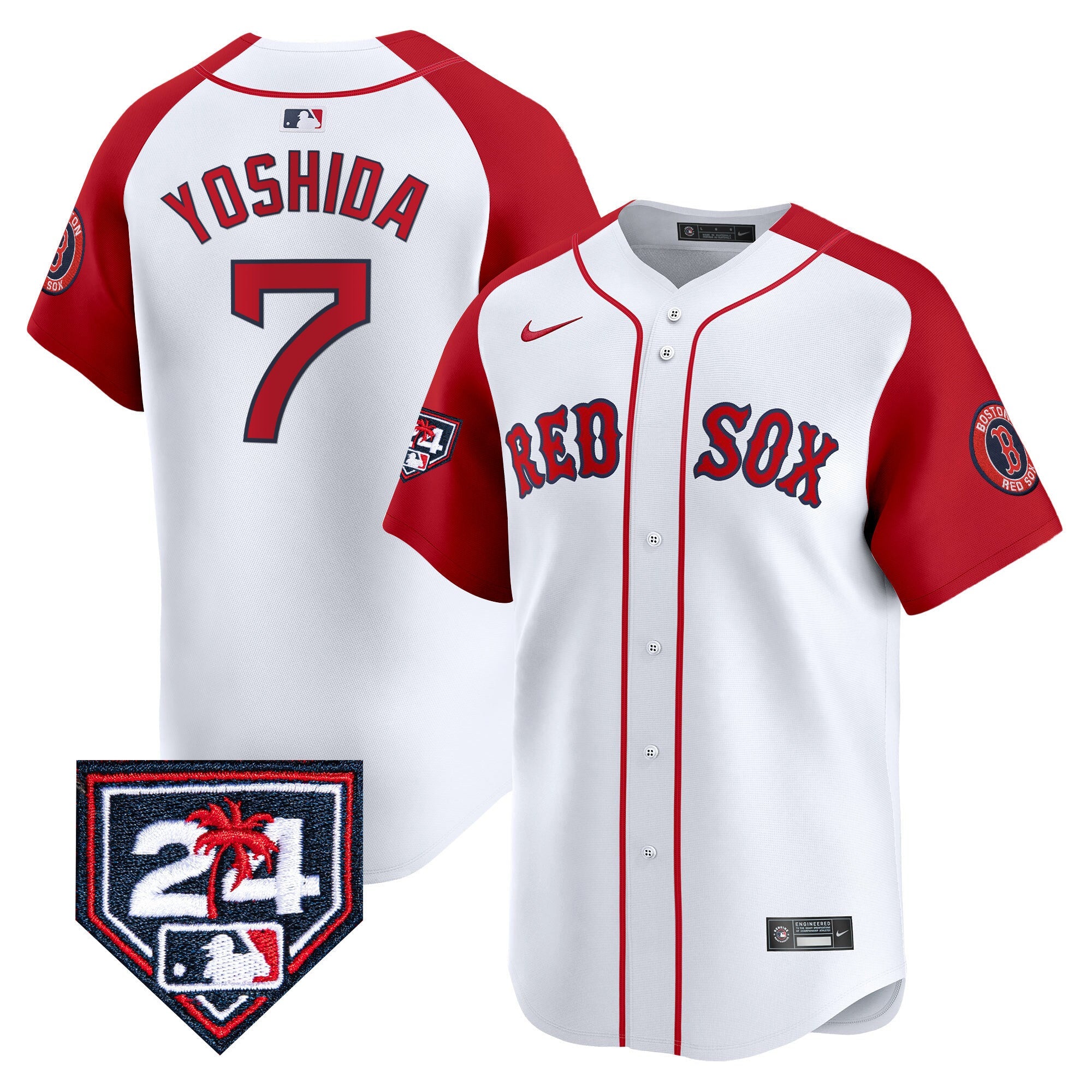 Men’s Boston 2024 Spring Training Patch Vapor Premier Limited Jersey