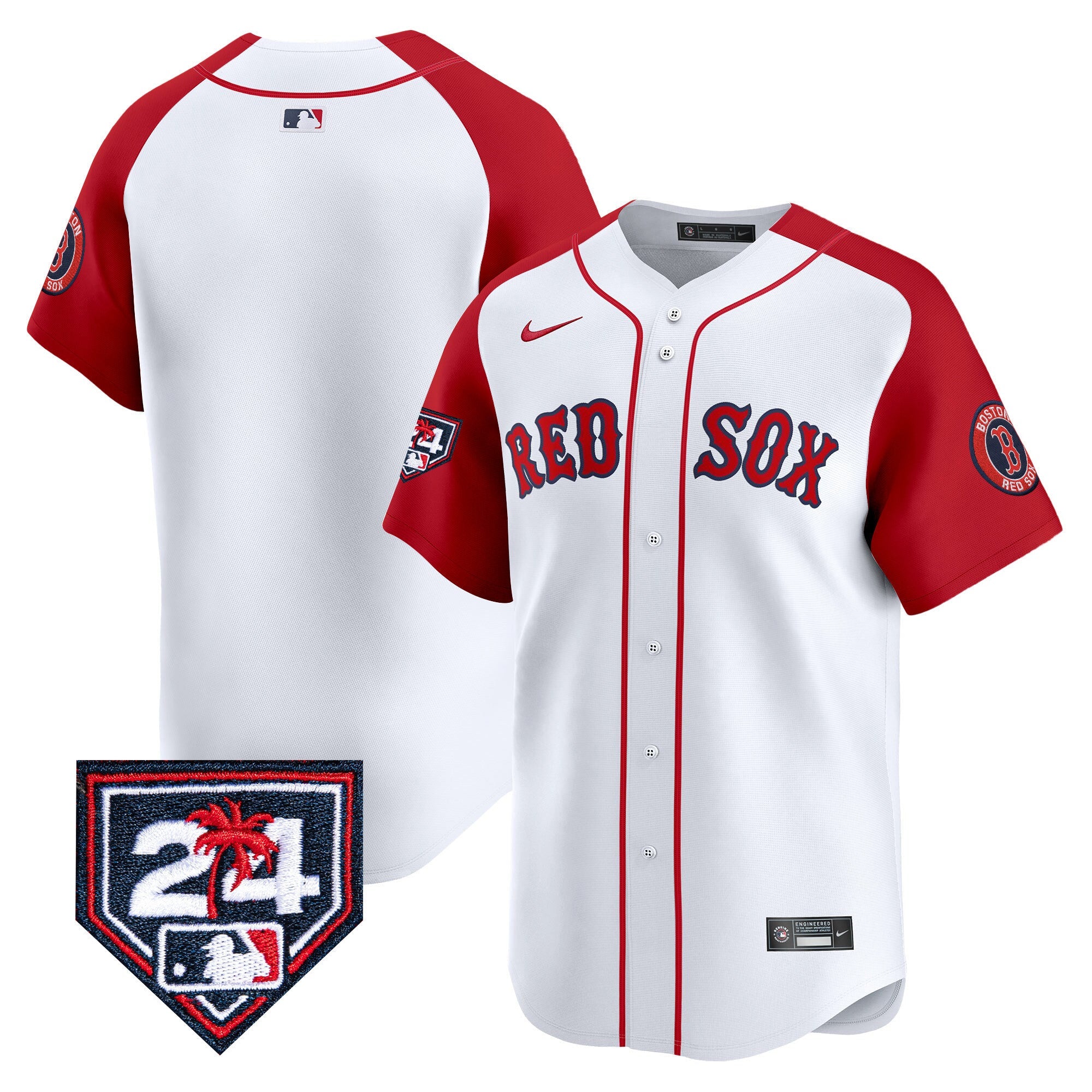 Men’s Boston 2024 Spring Training Patch Vapor Premier Limited Jersey
