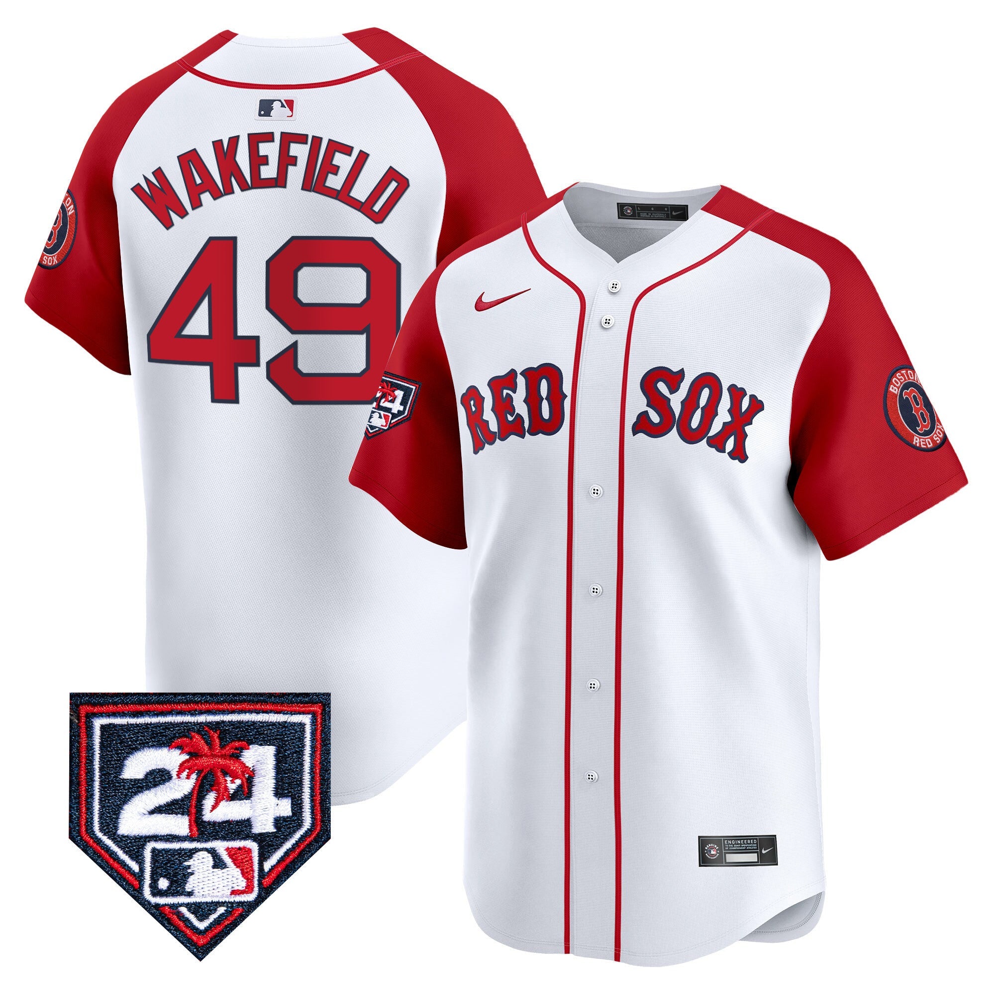 Men’s Boston 2024 Spring Training Patch Vapor Premier Limited Jersey
